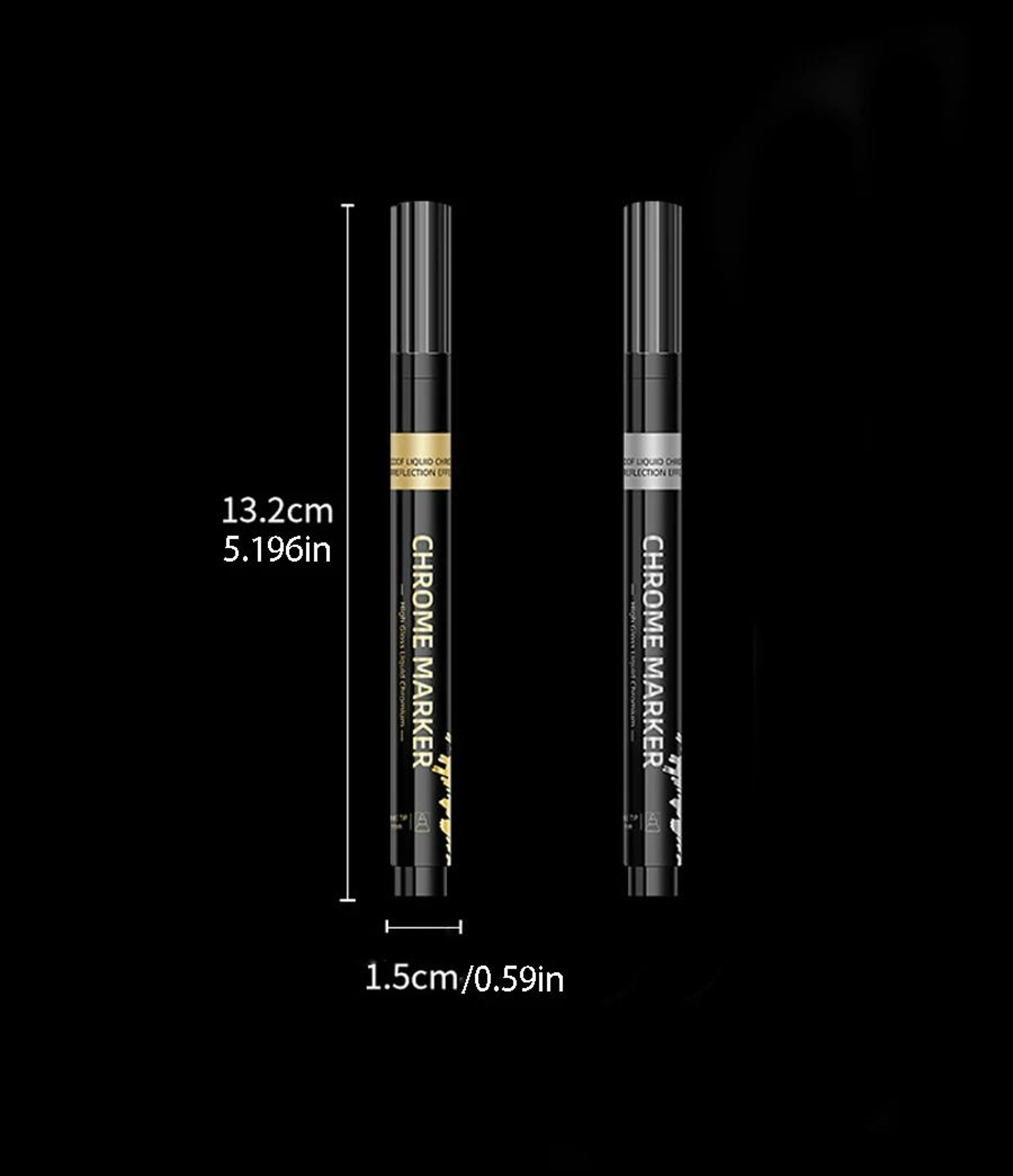 HighGloss Liquid Mirror Chrome Paint Markers 0