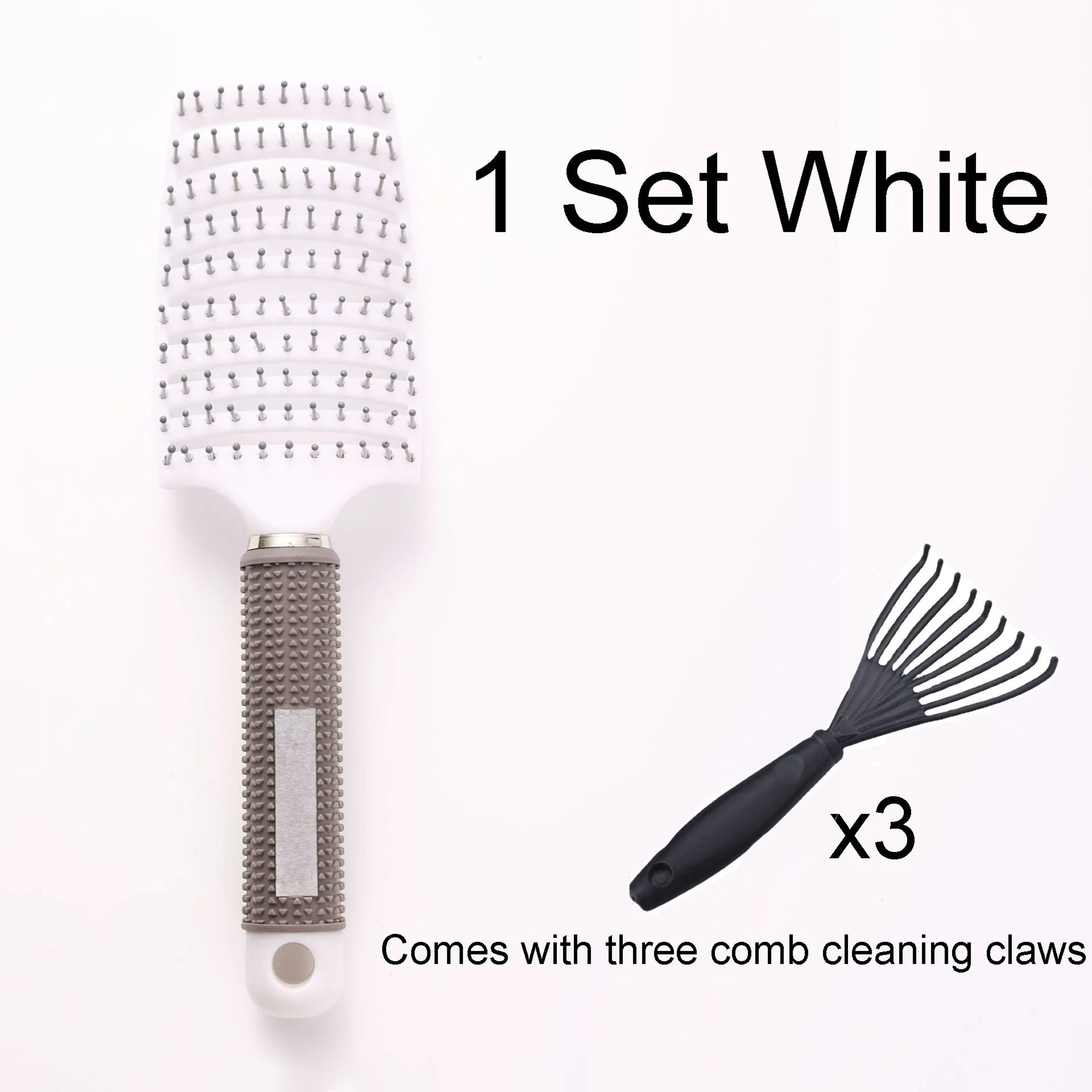 Curved Vented Detangling Paddle Brush 6