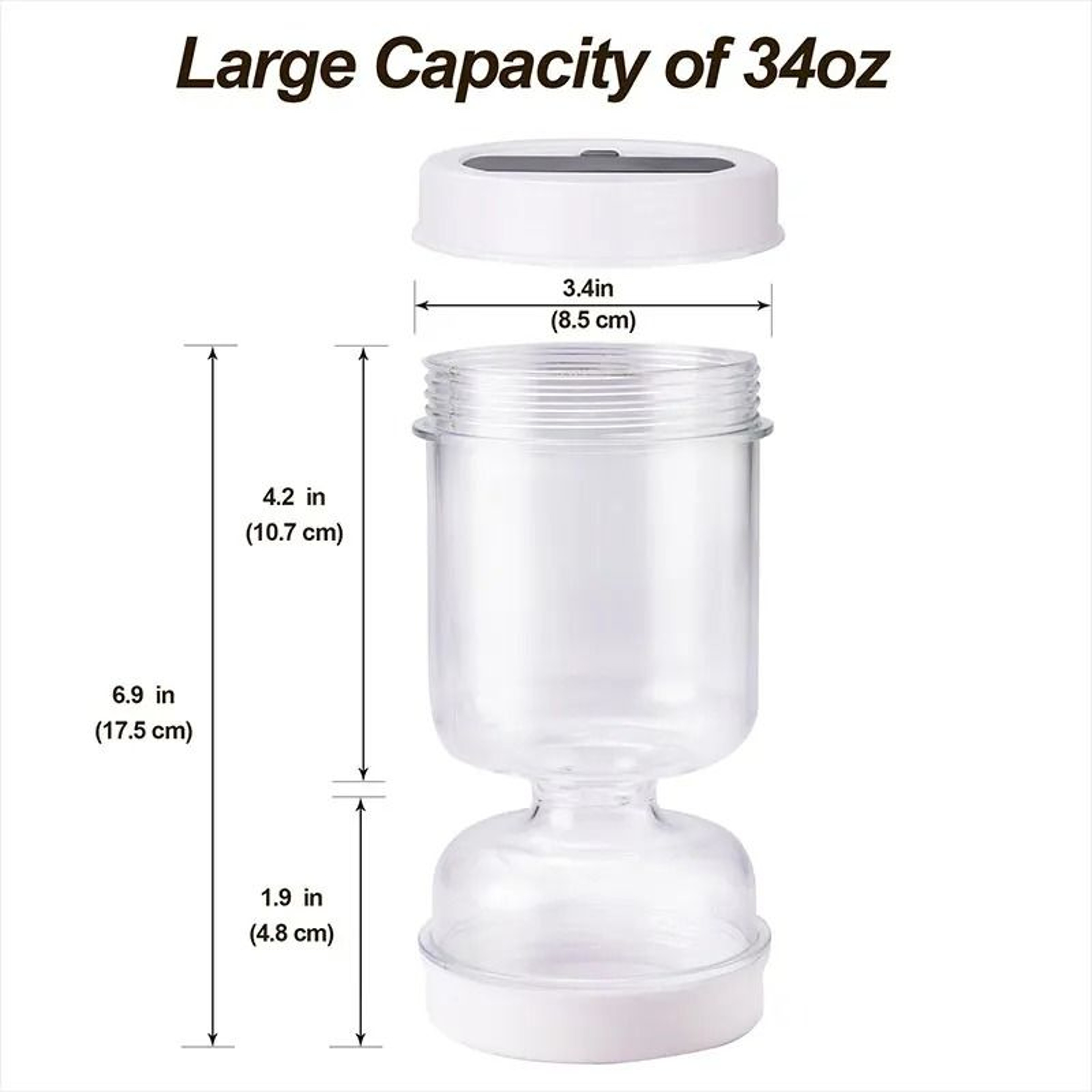 Hourglass Pickle  Olive Strainer Jar 2Piece Set 5