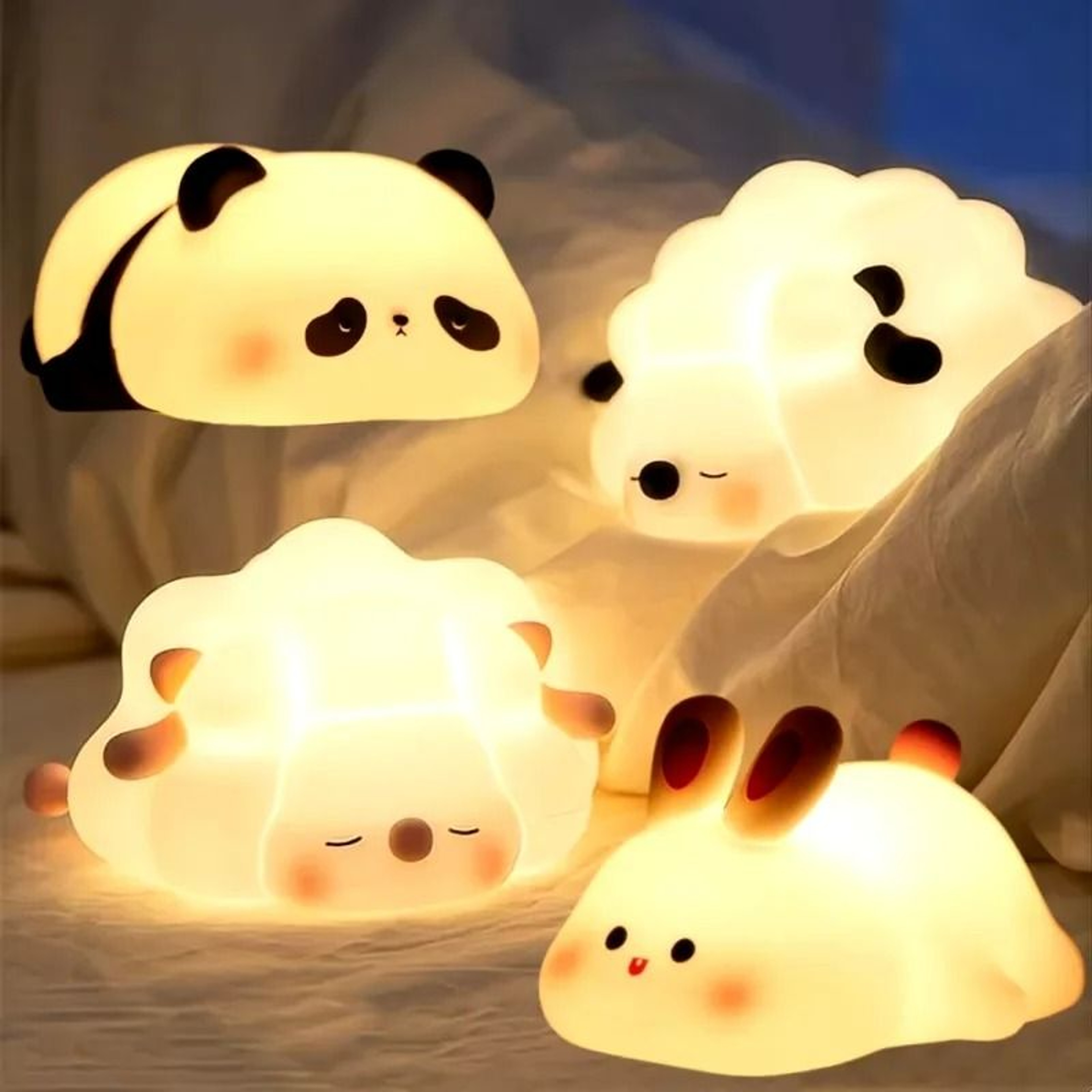 Cute Silicone LED Animal Night Light 0
