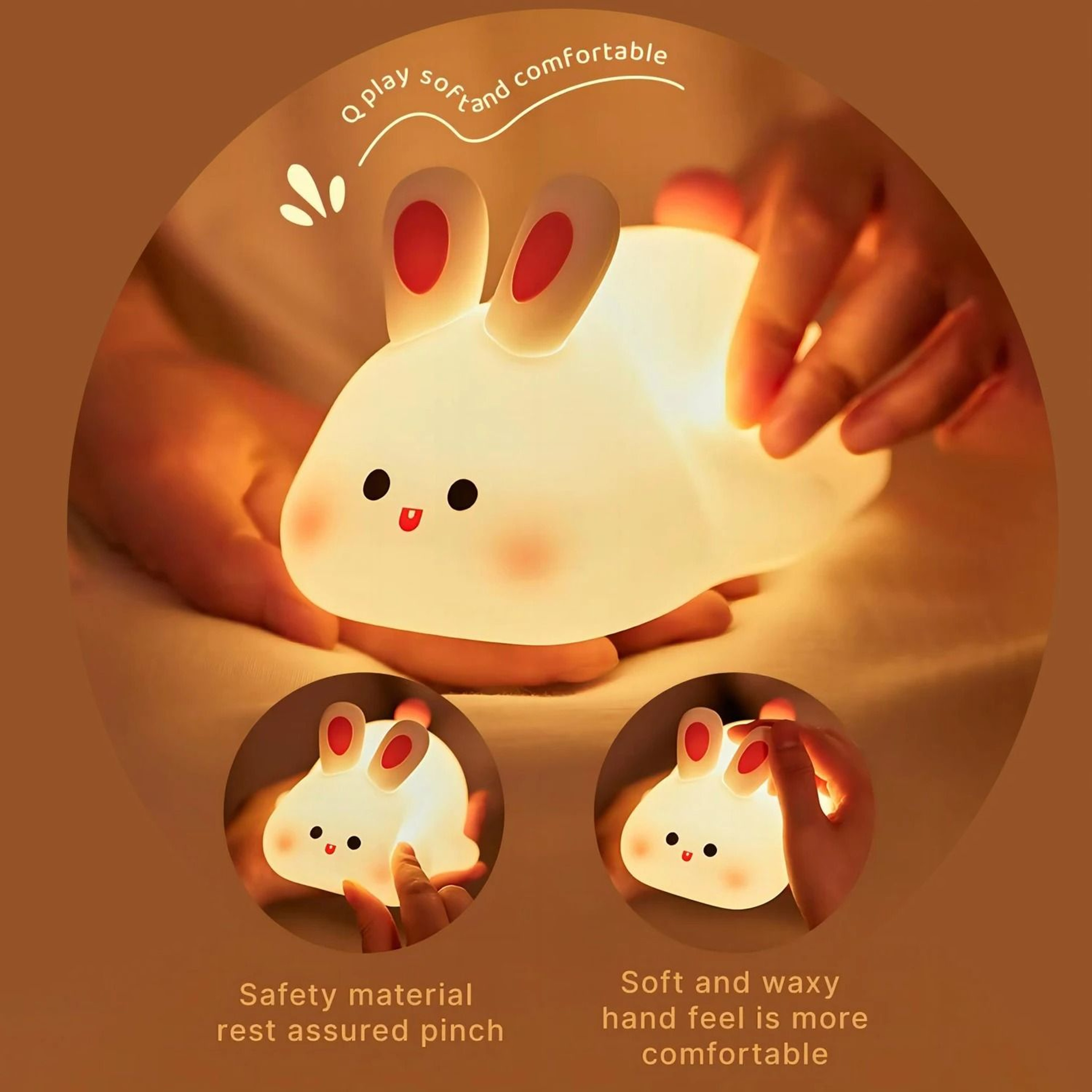 Cute Silicone LED Animal Night Light 5