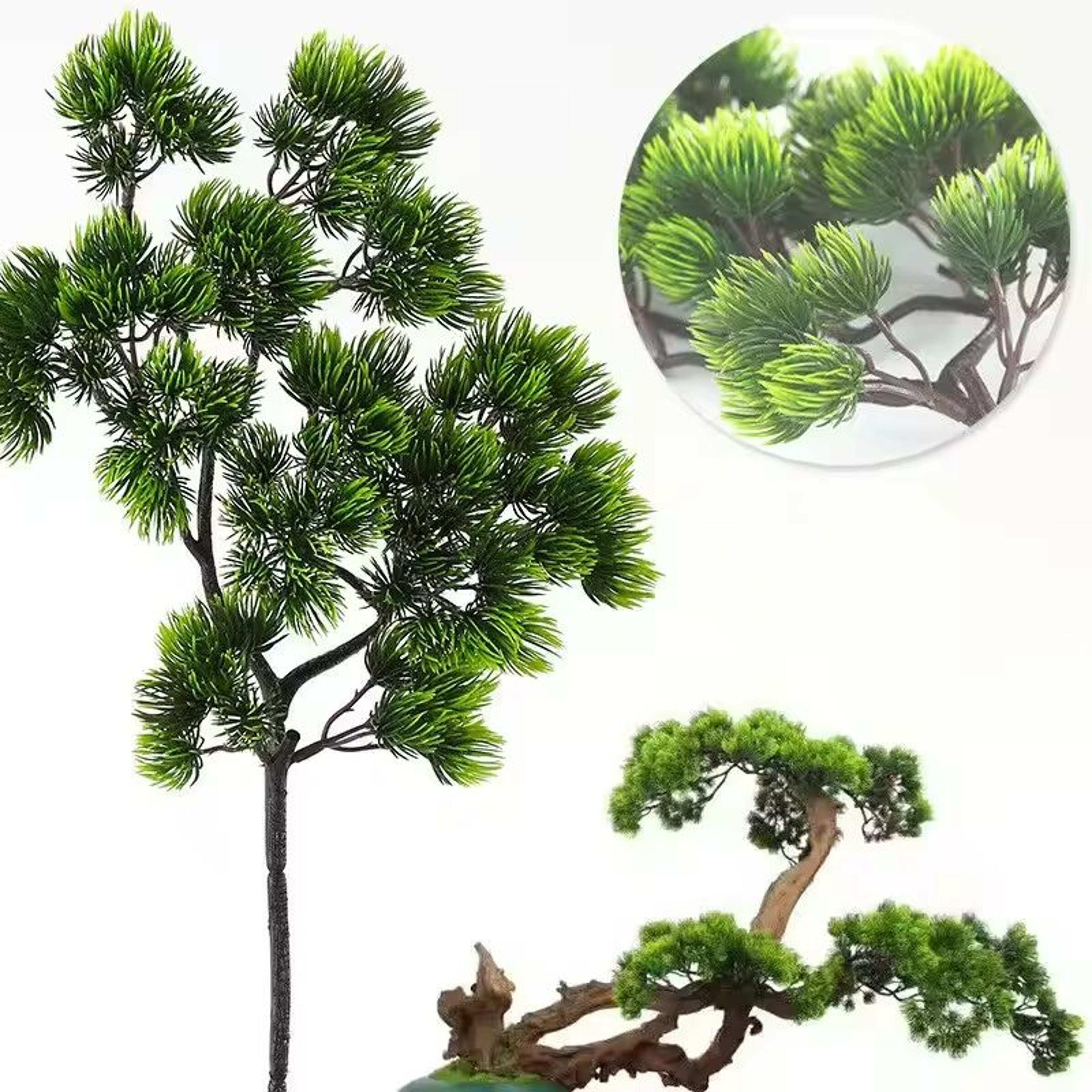 16 In Artificial Pine Branch Foliage Greenery 0