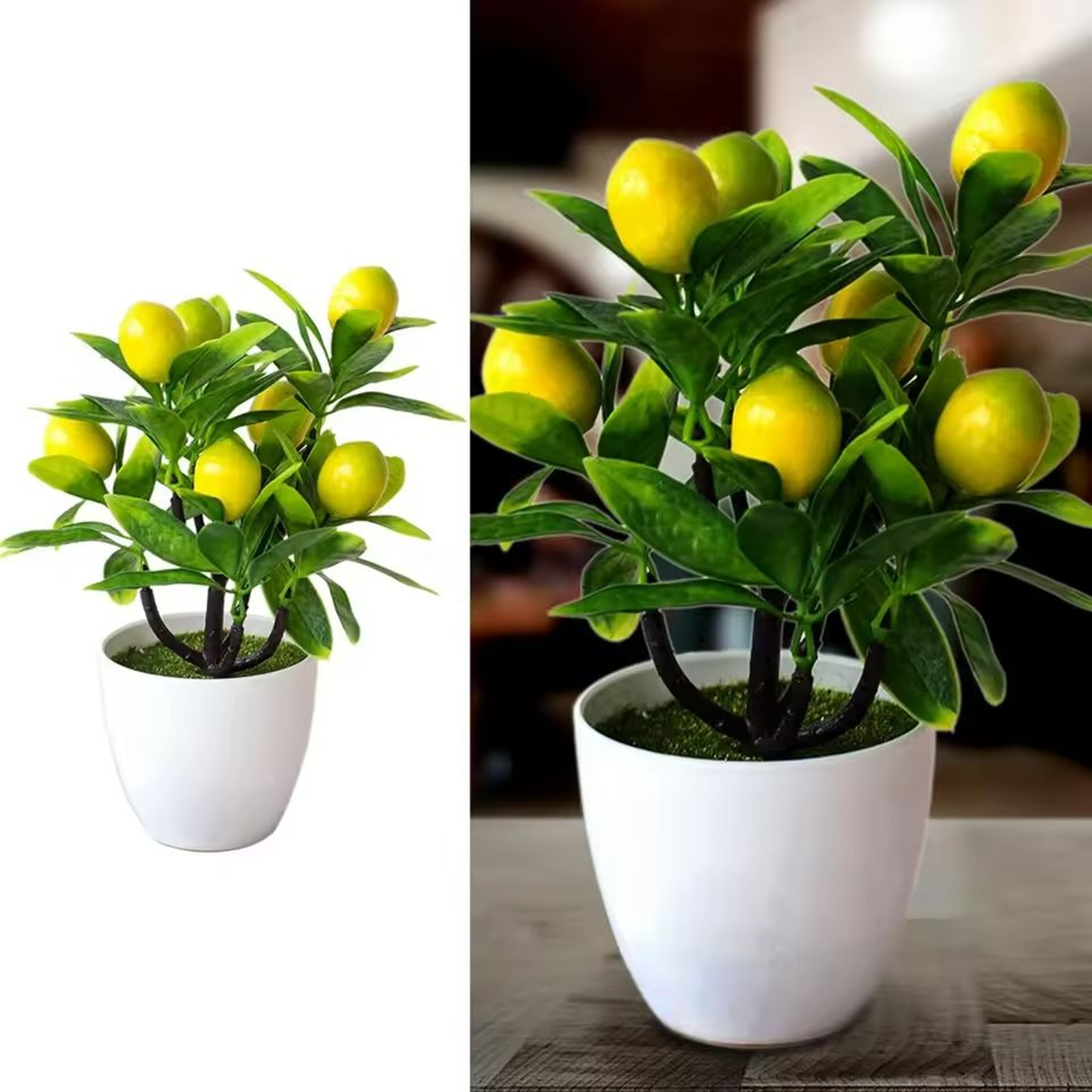 9 In Artificial Potted Lemon Tree Accent 4