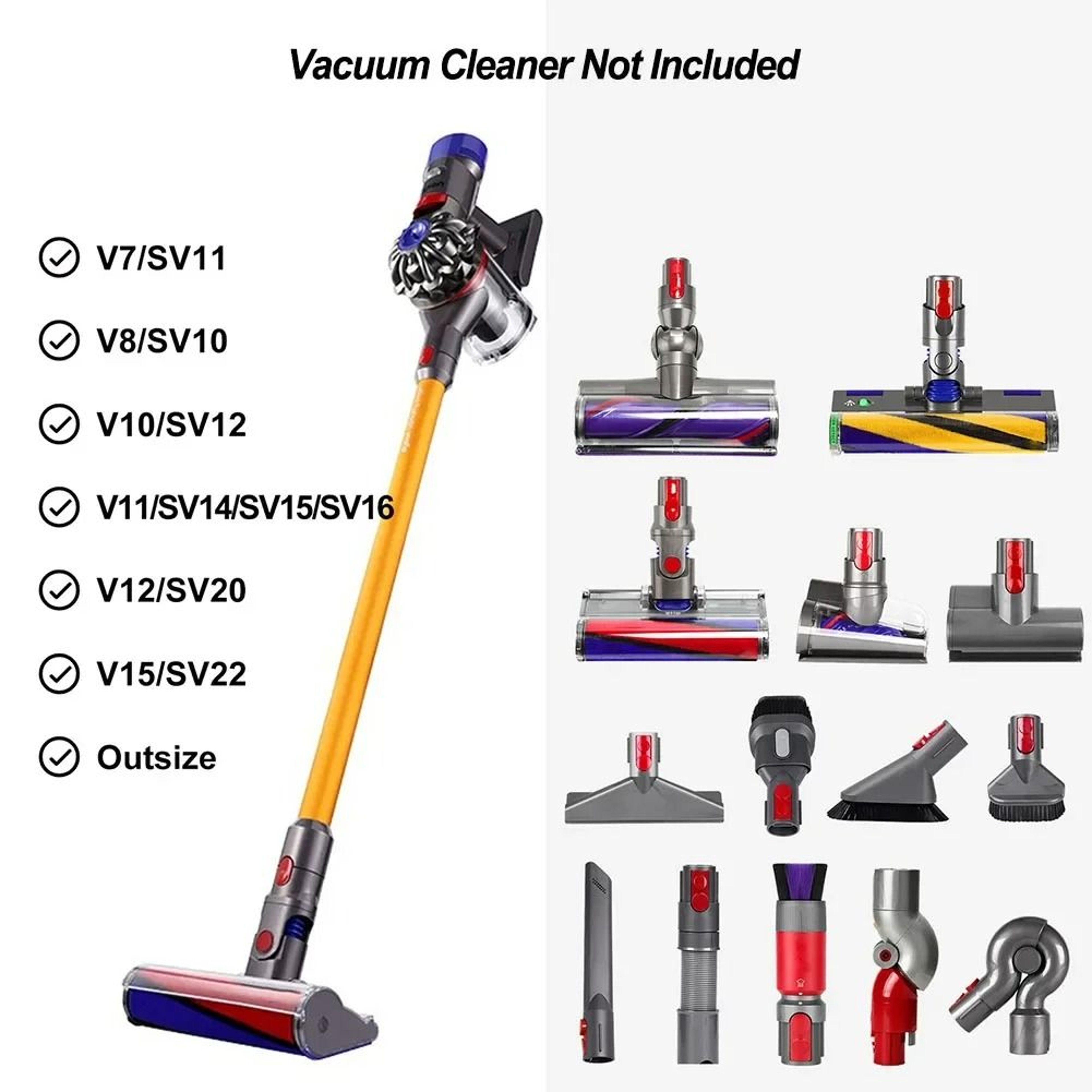 Vacuum Cleaner Brush Head Accessory Storage Holder 2Piece Pack 3