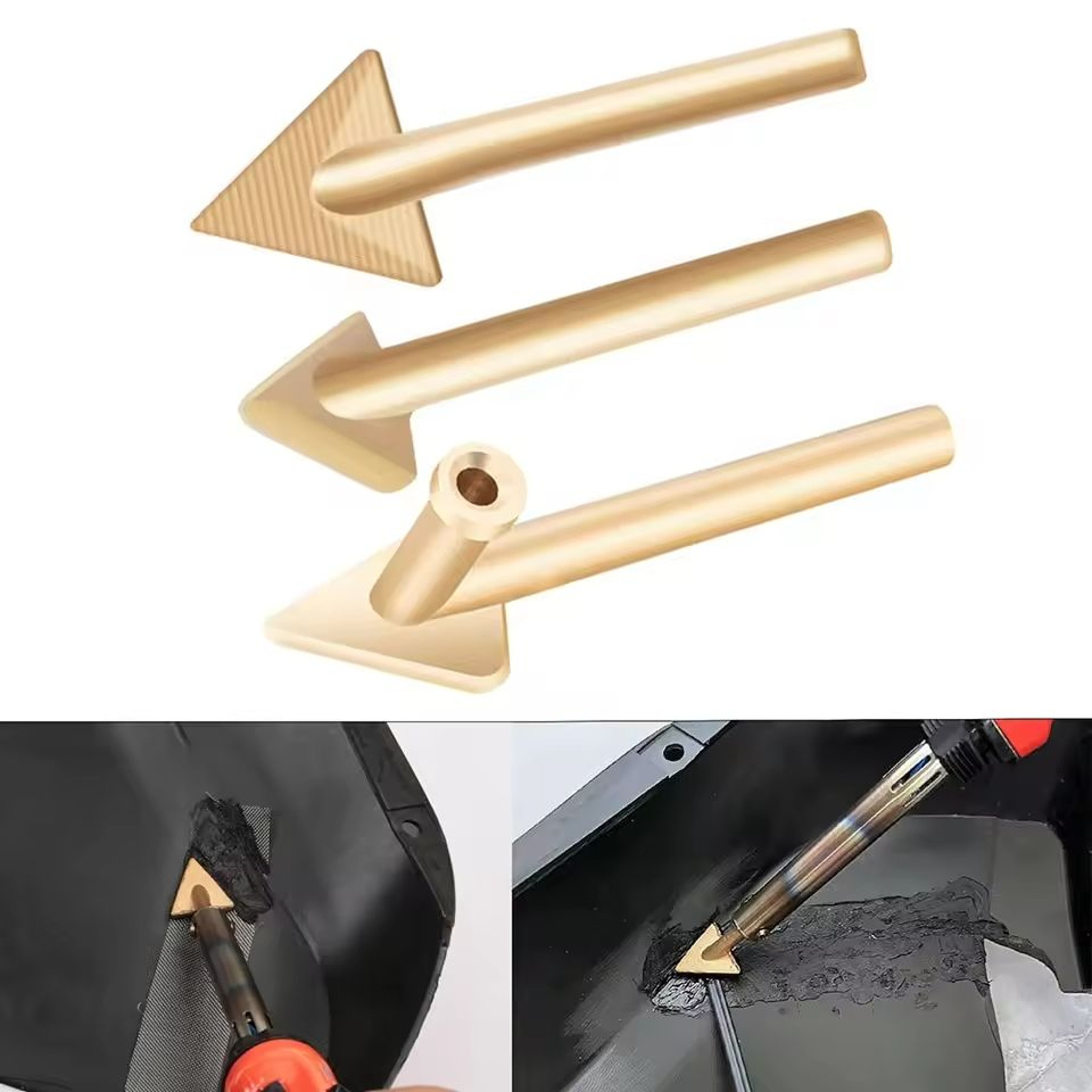 80W Plastic Welder Replacement Soldering Tips 3Piece Pack 5