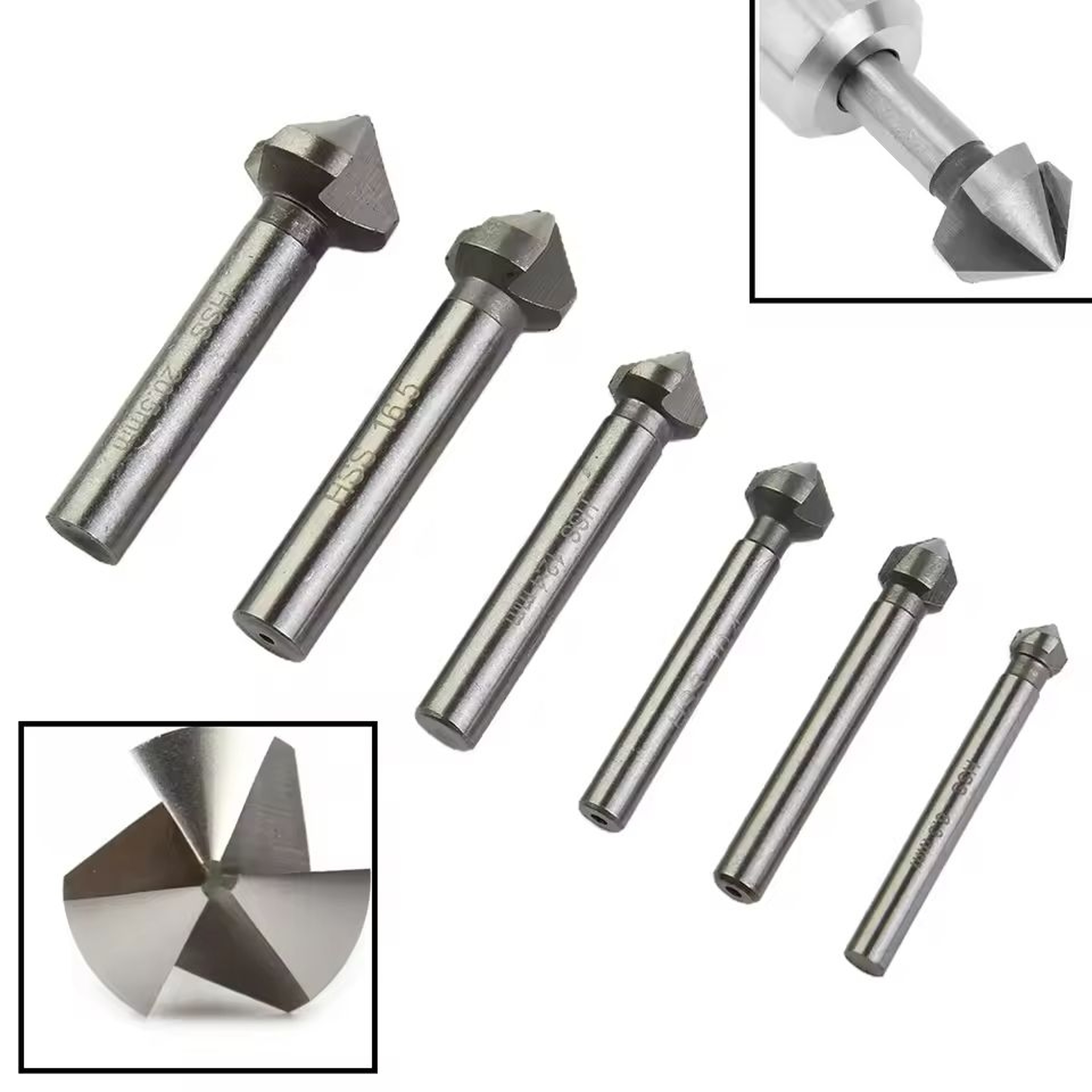 3Flute 90Degree HSS Countersink Drill Bit 2