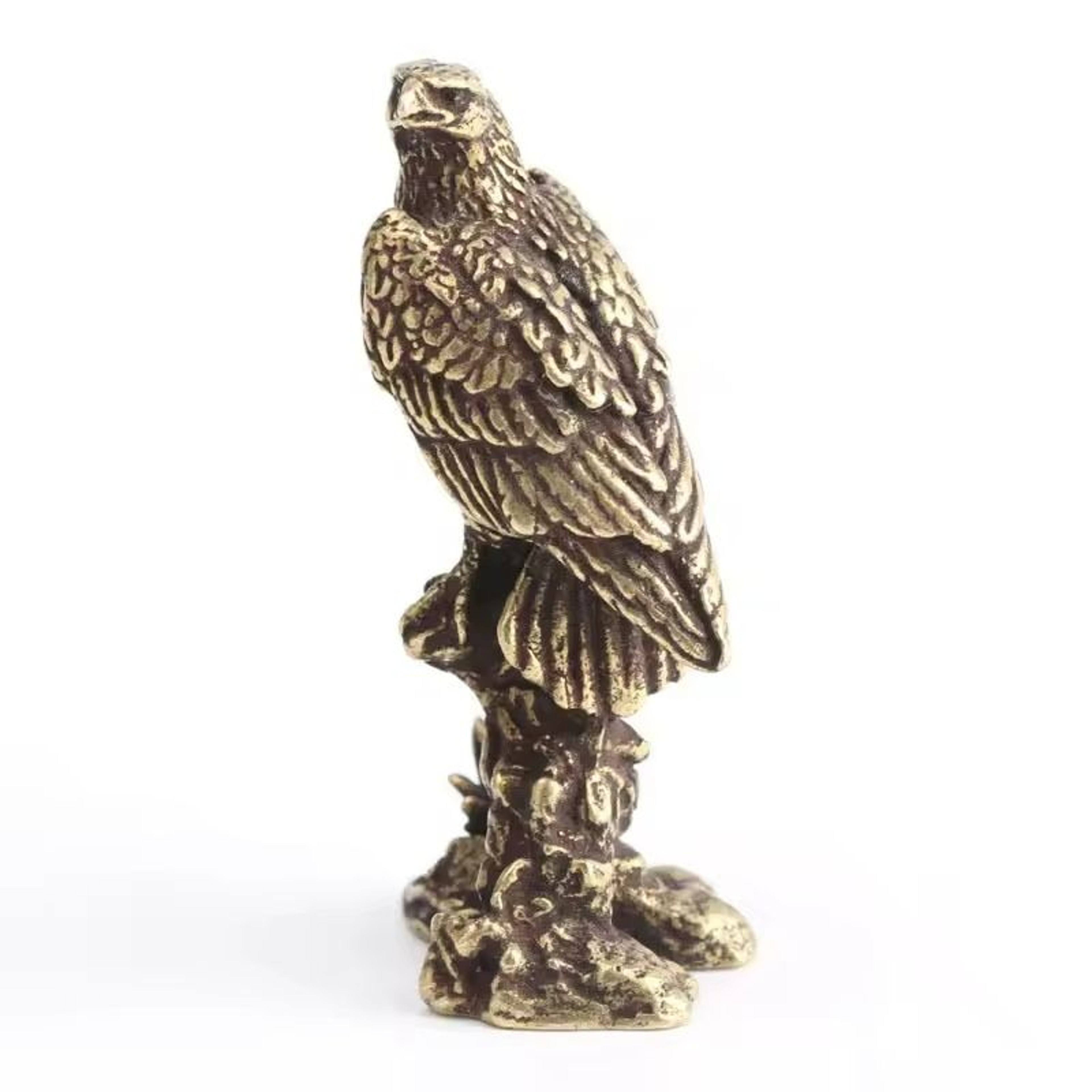 Vintage Copper Eagle Tabletop Figurine 2