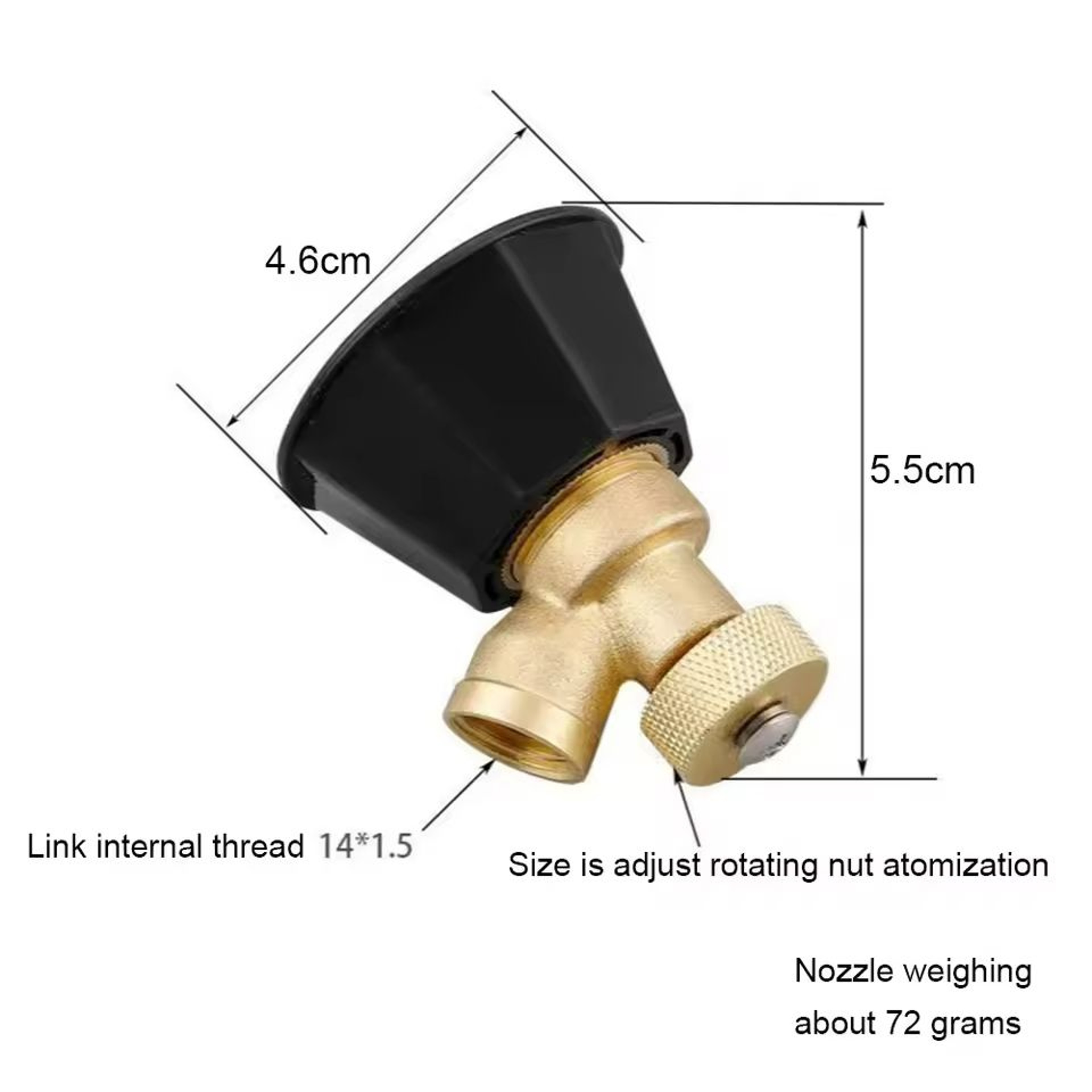 Adjustable Black Whirlwind Agricultural Atomization Nozzle 3