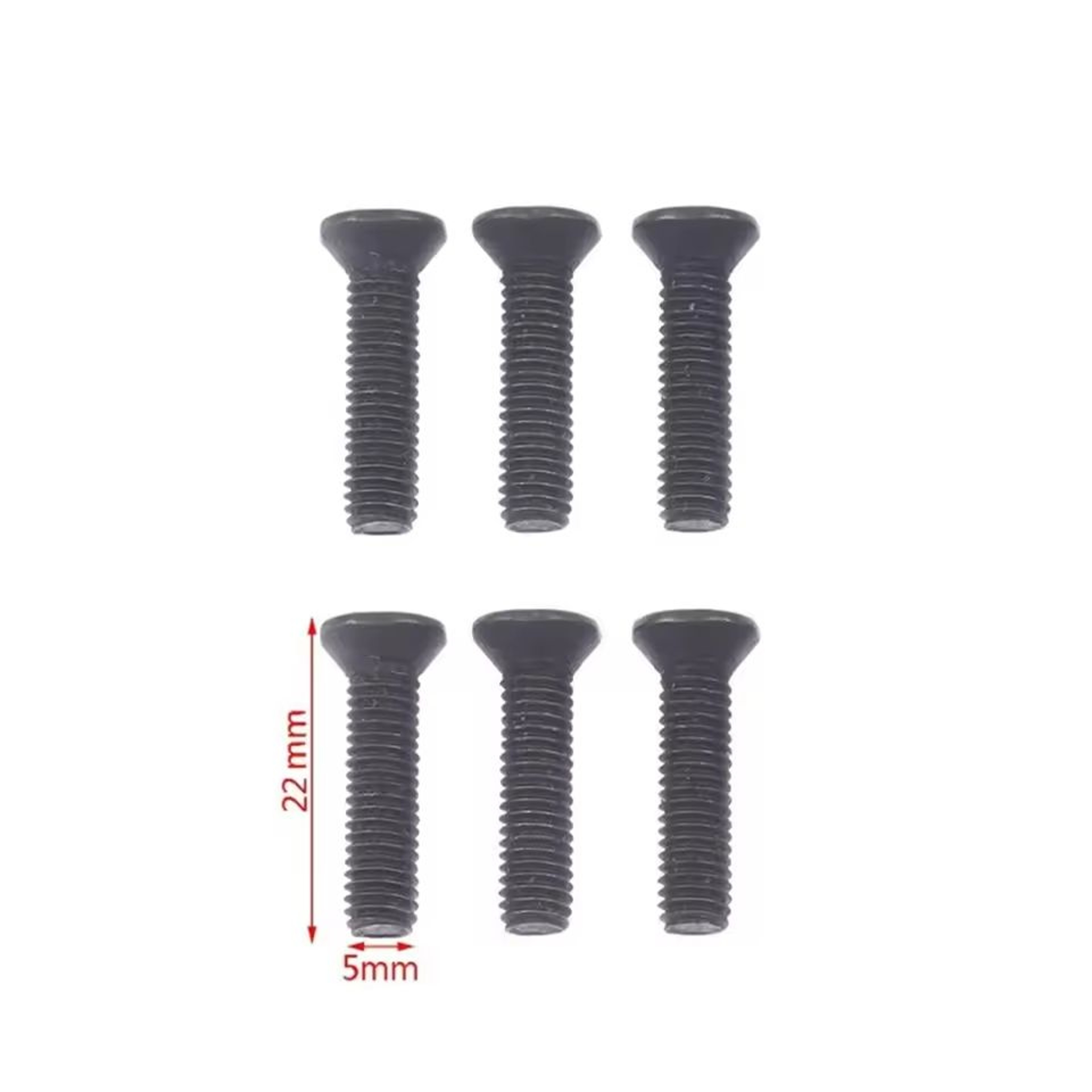 M5M6 LeftHand Thread Drill Chuck Fixing Screws 6Piece Pack 5
