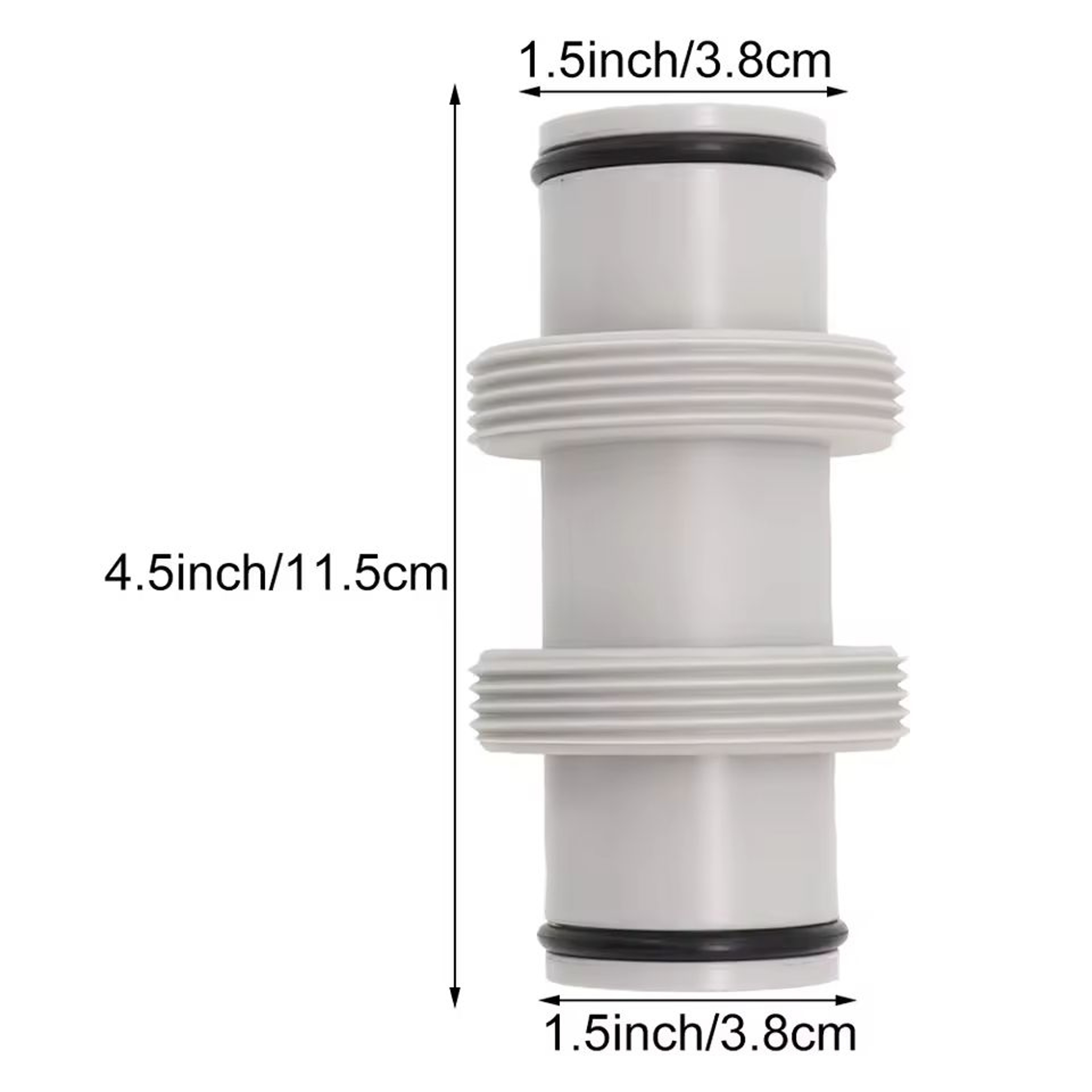 Swimming Pool Straight 15 In Hose Extension Adapter 2
