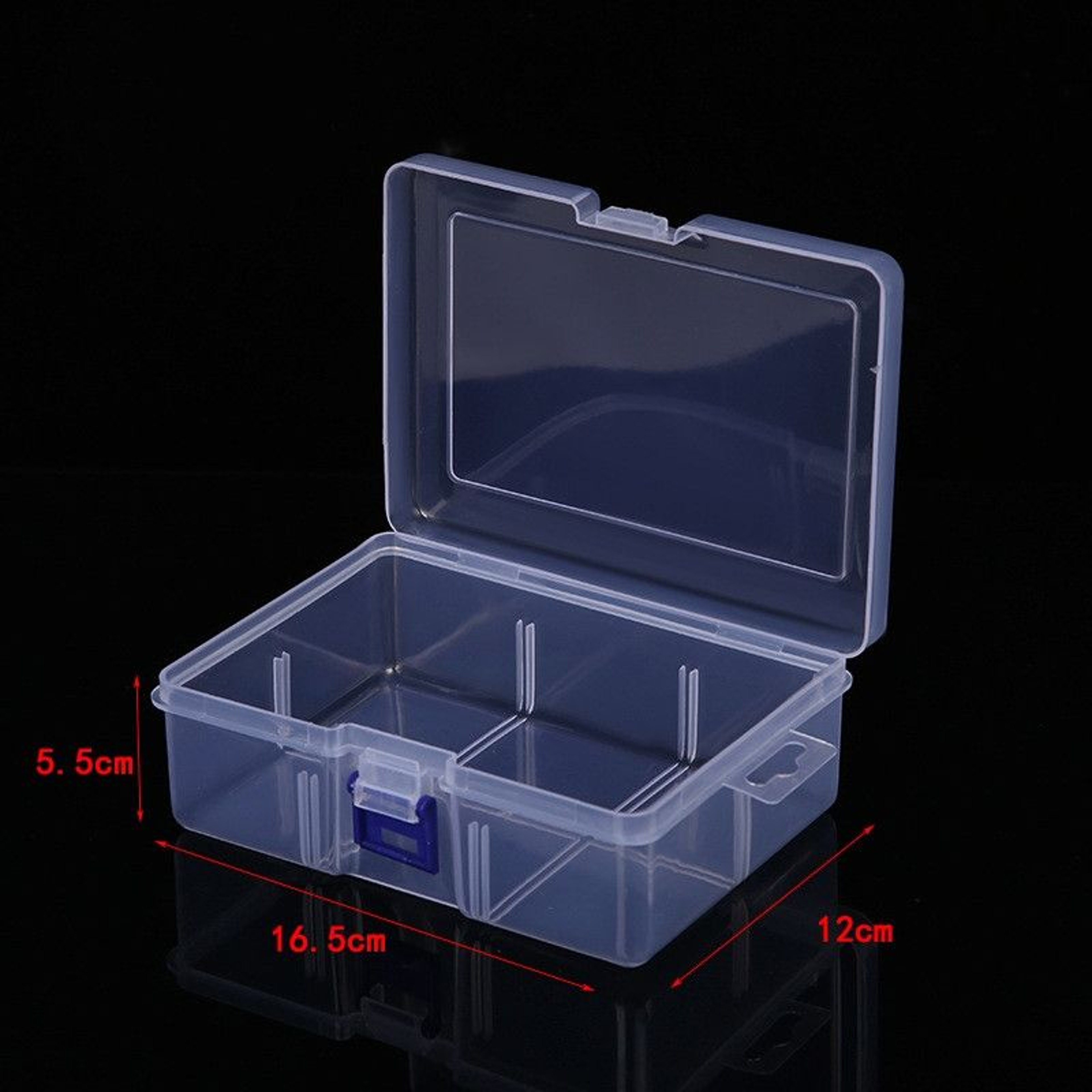 MultiSlot Transparent Plastic Storage Organizer Box 5