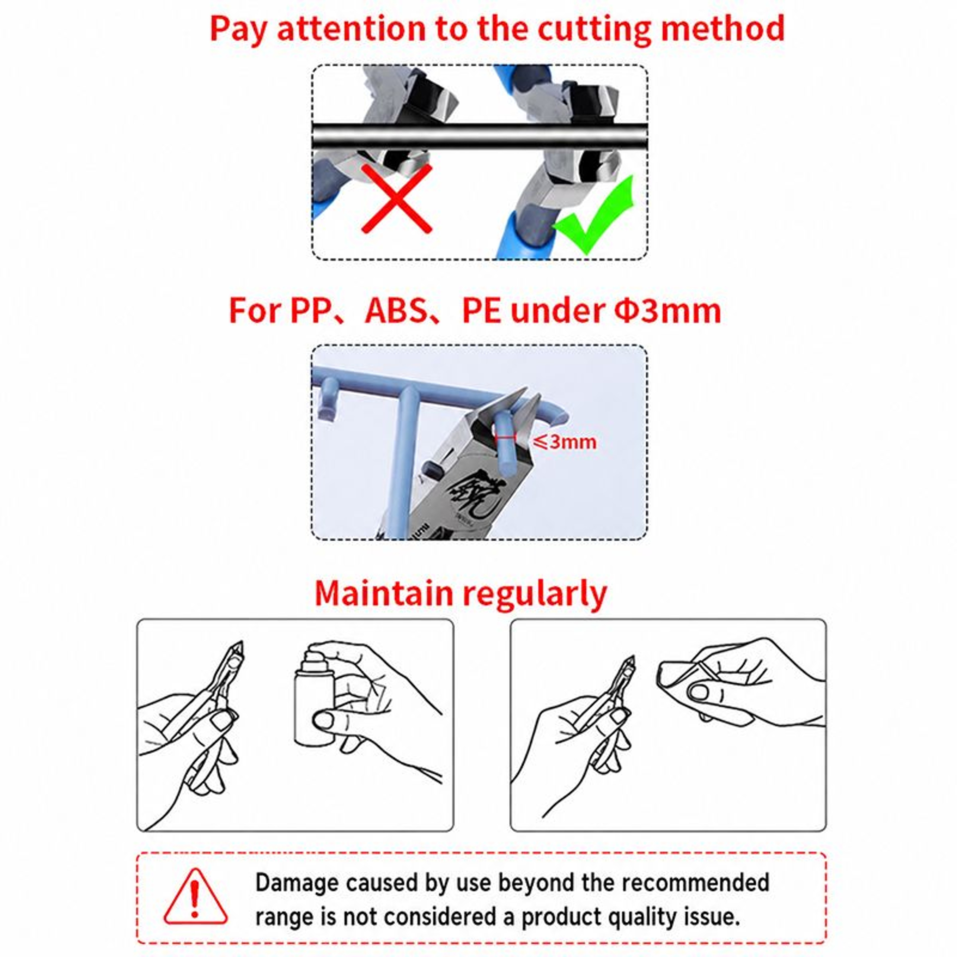 Precision SingleBlade Model Nipper  Sprue Cutter 5