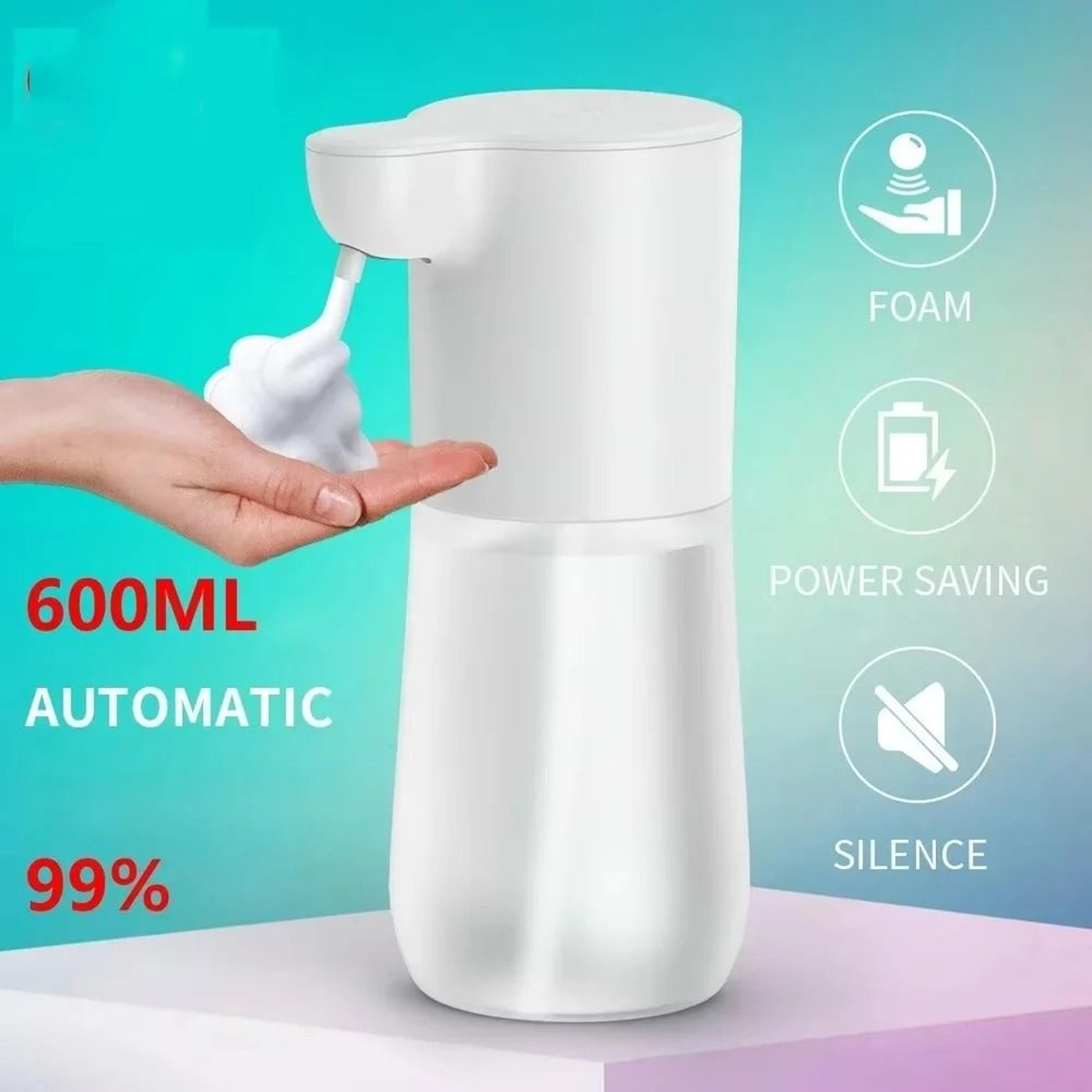 1200mAh USB Charging Automatic Induction Foam Soap Dispenser 1