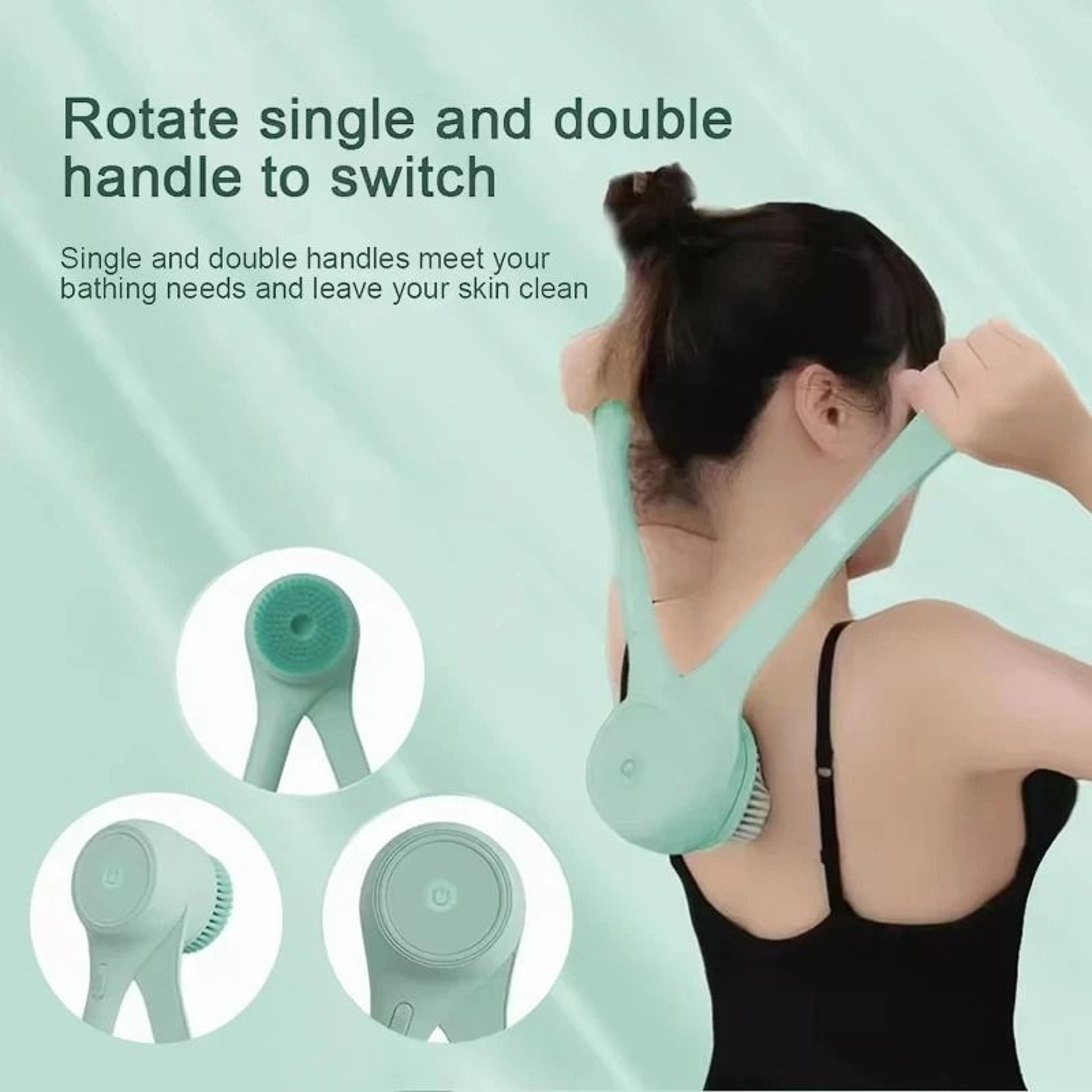 Long Handle Electric Body Brush 0