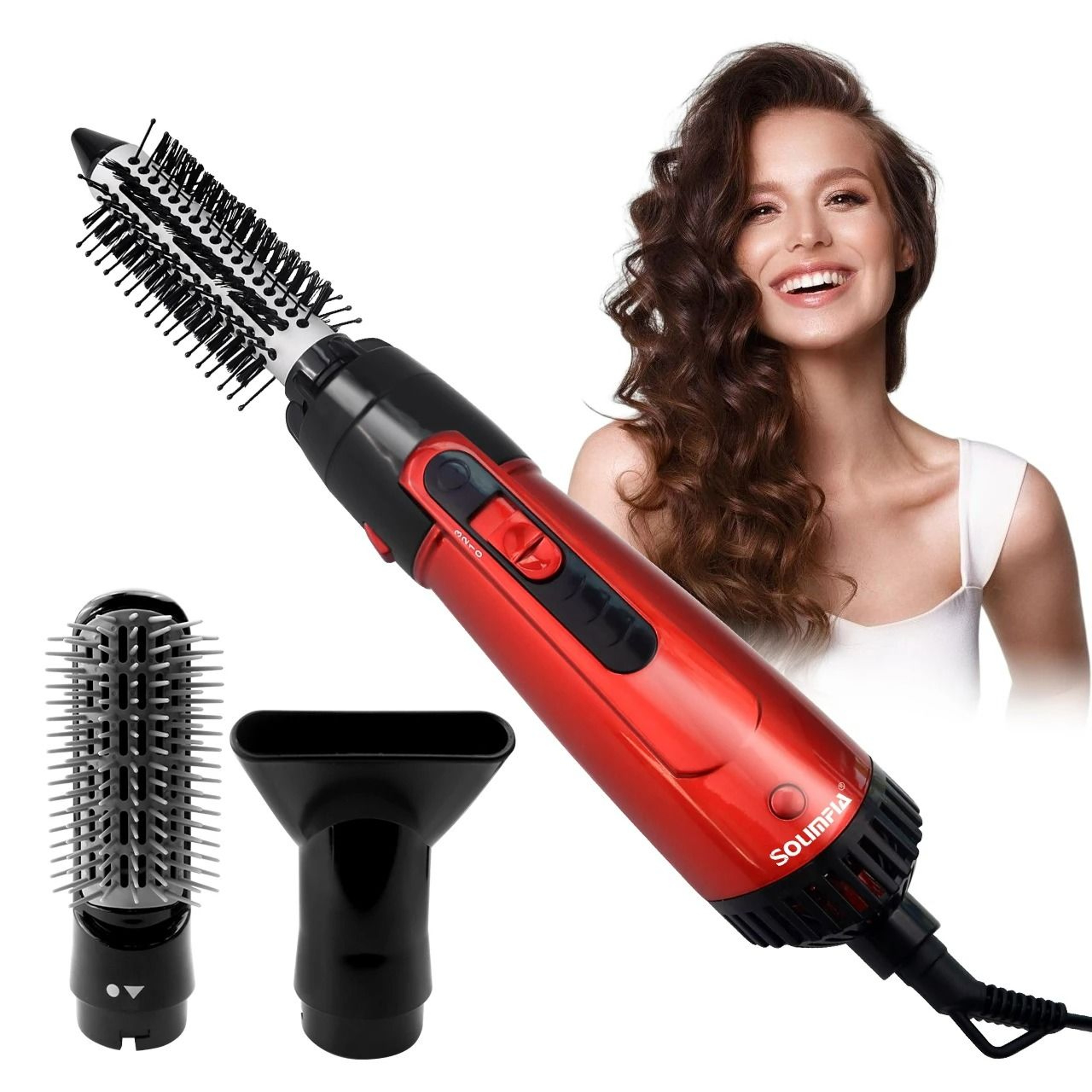 3Head MultiFunctional Hot Air Brush  Styler 0