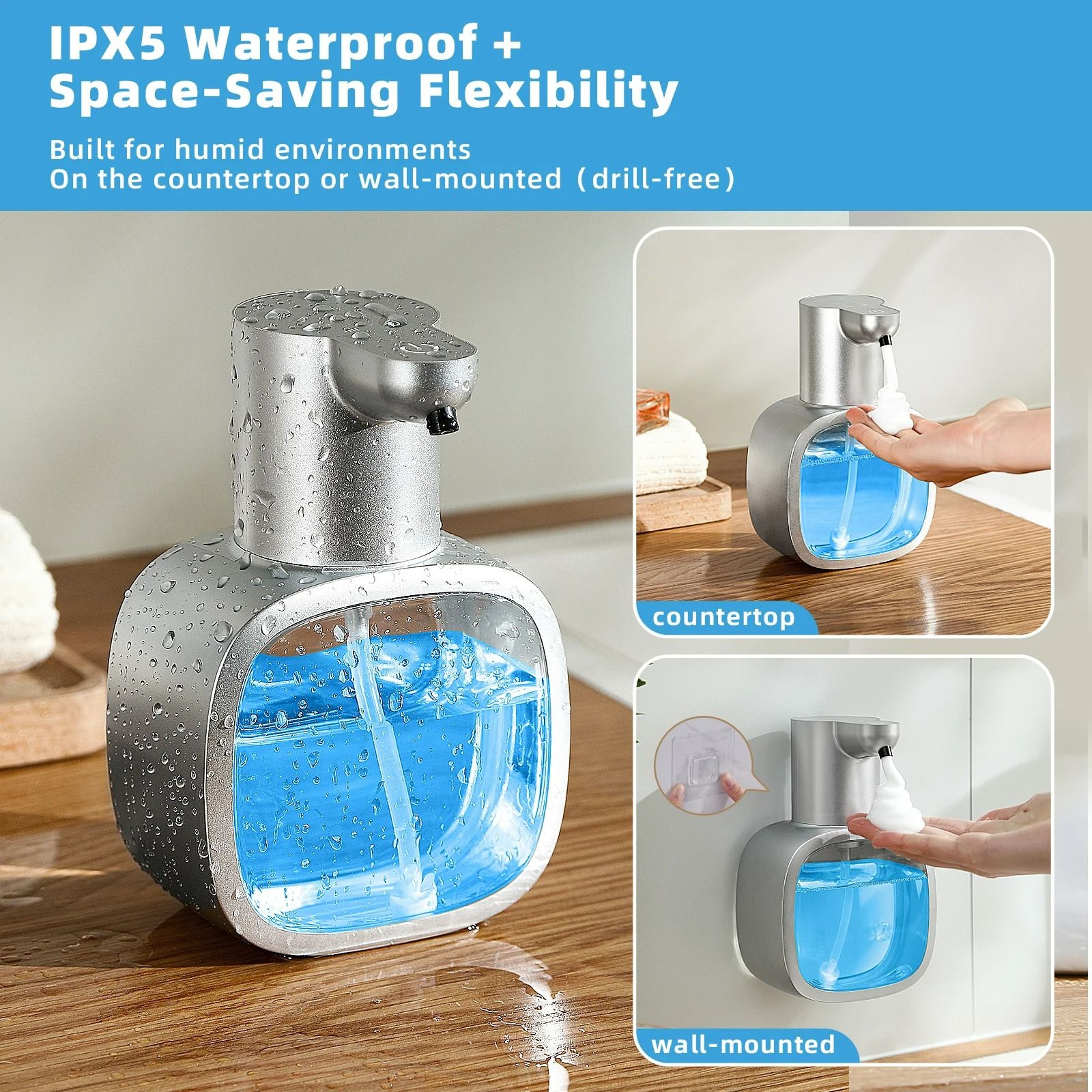 WallMounted Automatic Smart Foam Soap Dispenser 3