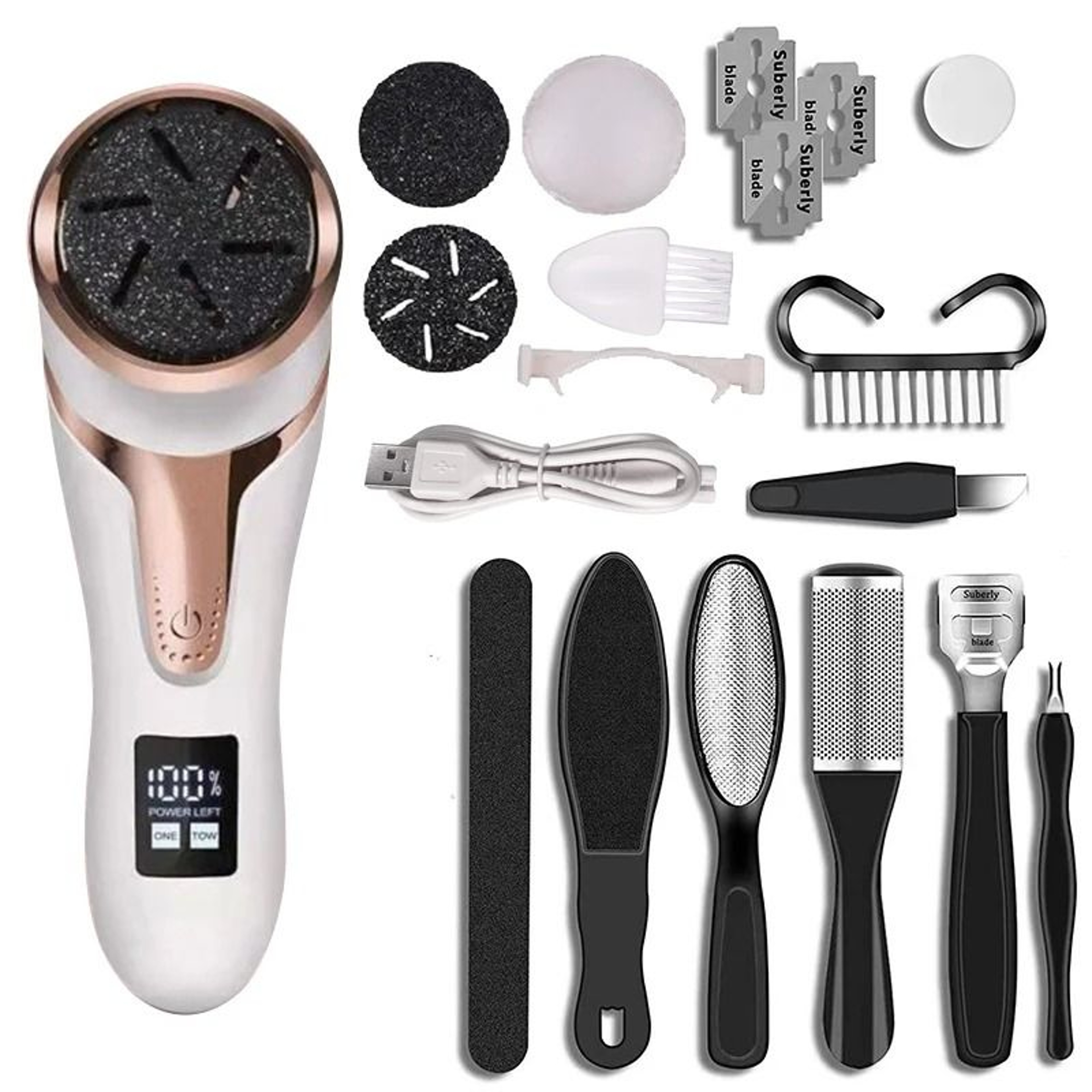 Advanced Waterproof Electric Foot File  Callus Remover 1