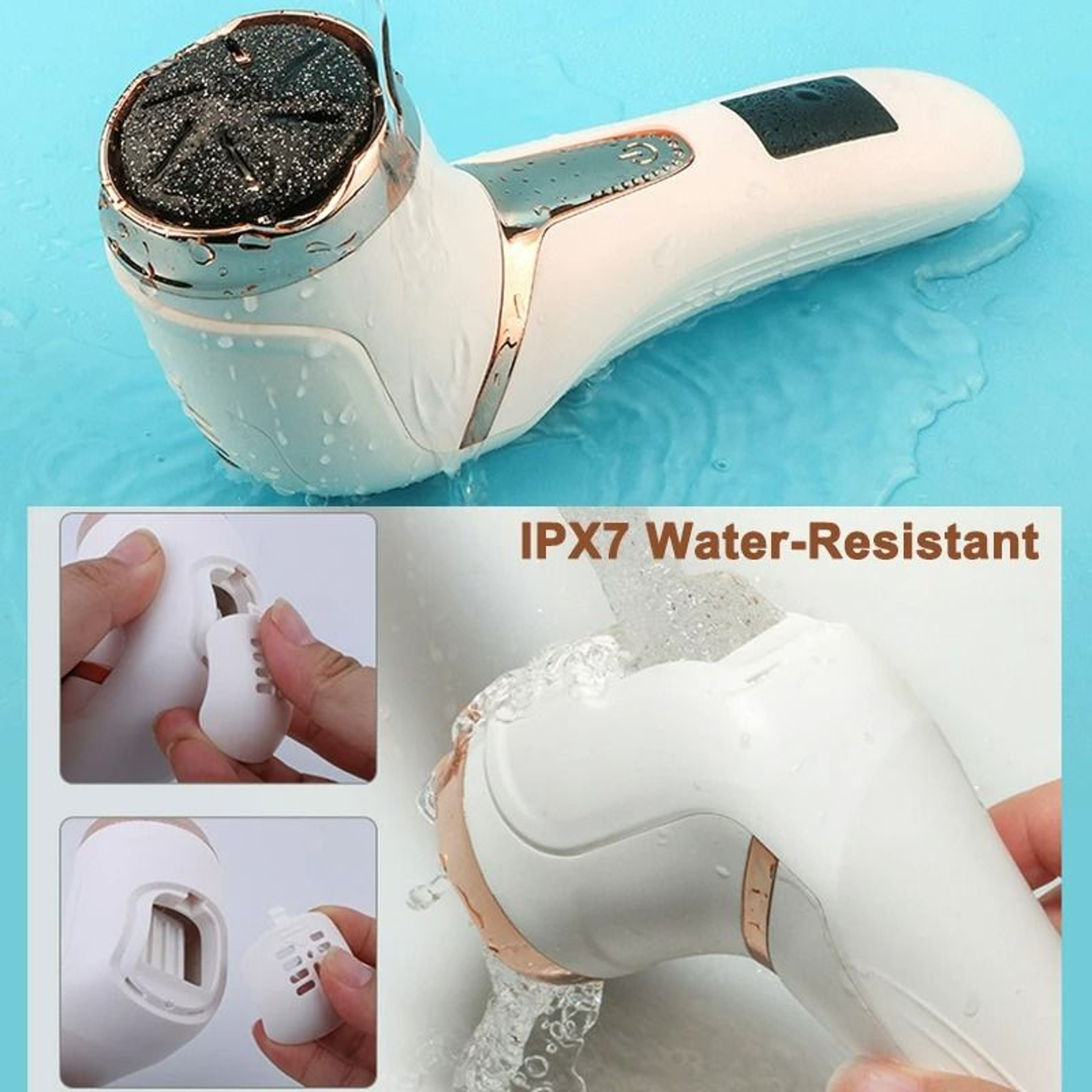 Advanced Waterproof Electric Foot File  Callus Remover 5