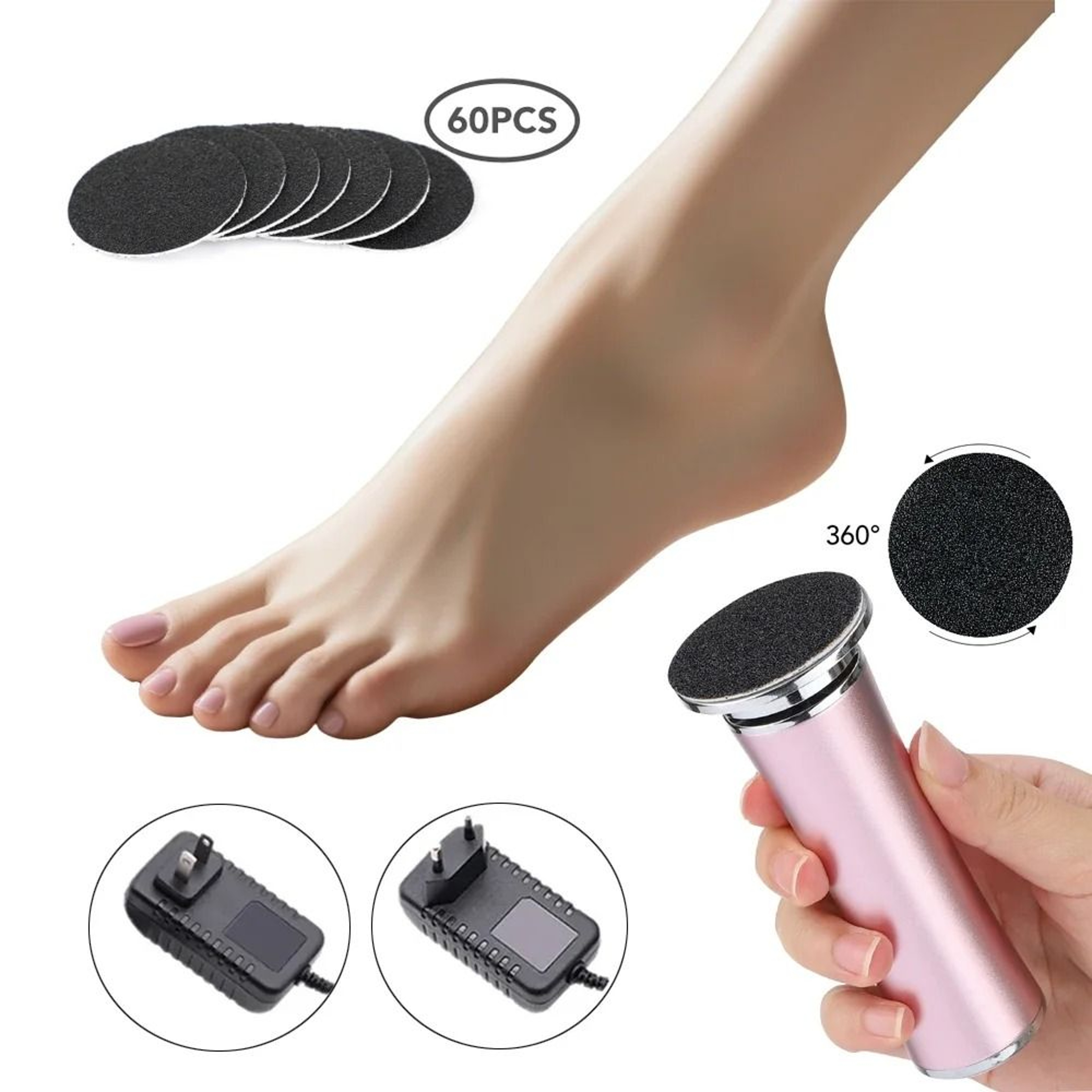 Electronic Foot Grinder And Complete Pedicure Tool Set 0