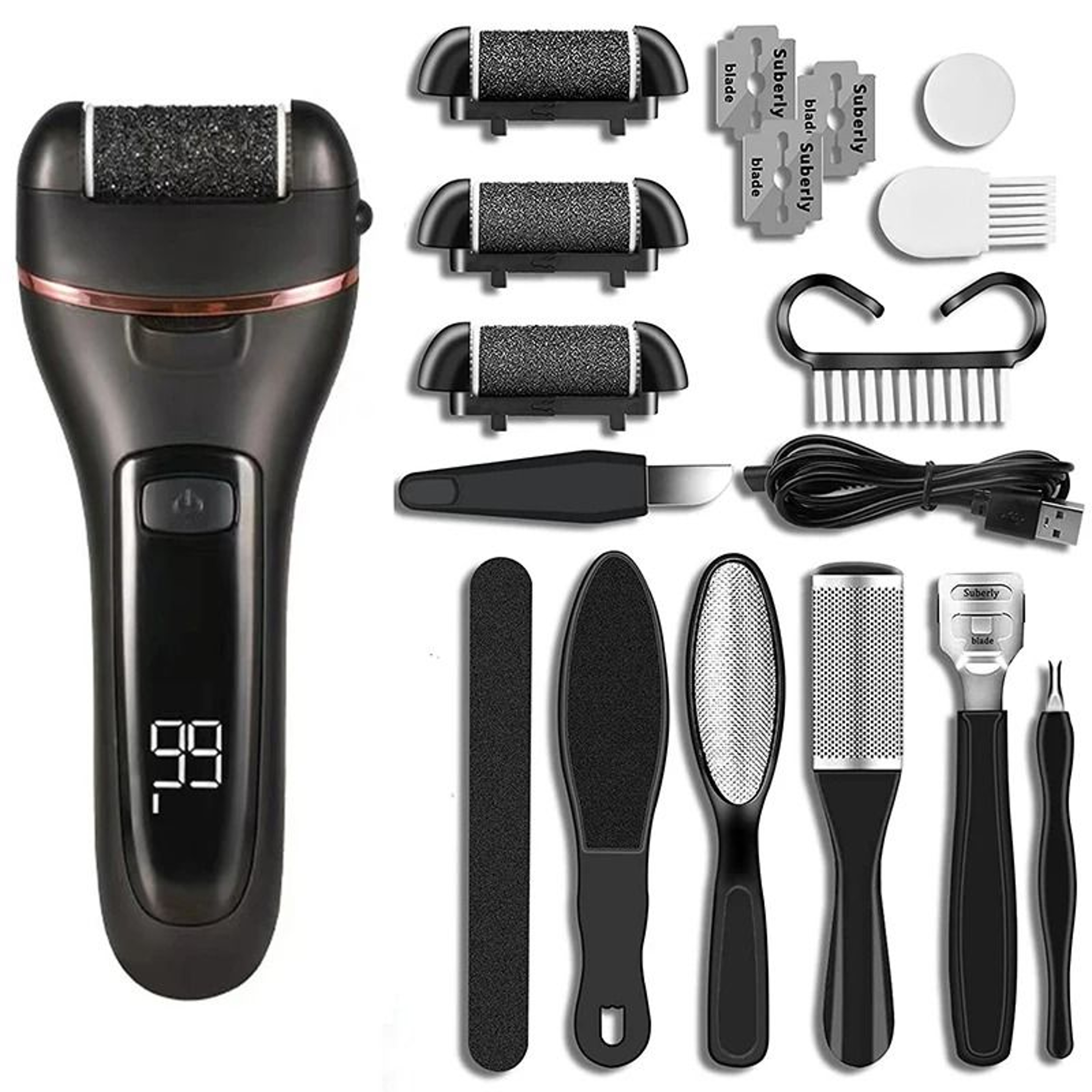 Professional Electric Foot Sandpaper Callus Remover 7
