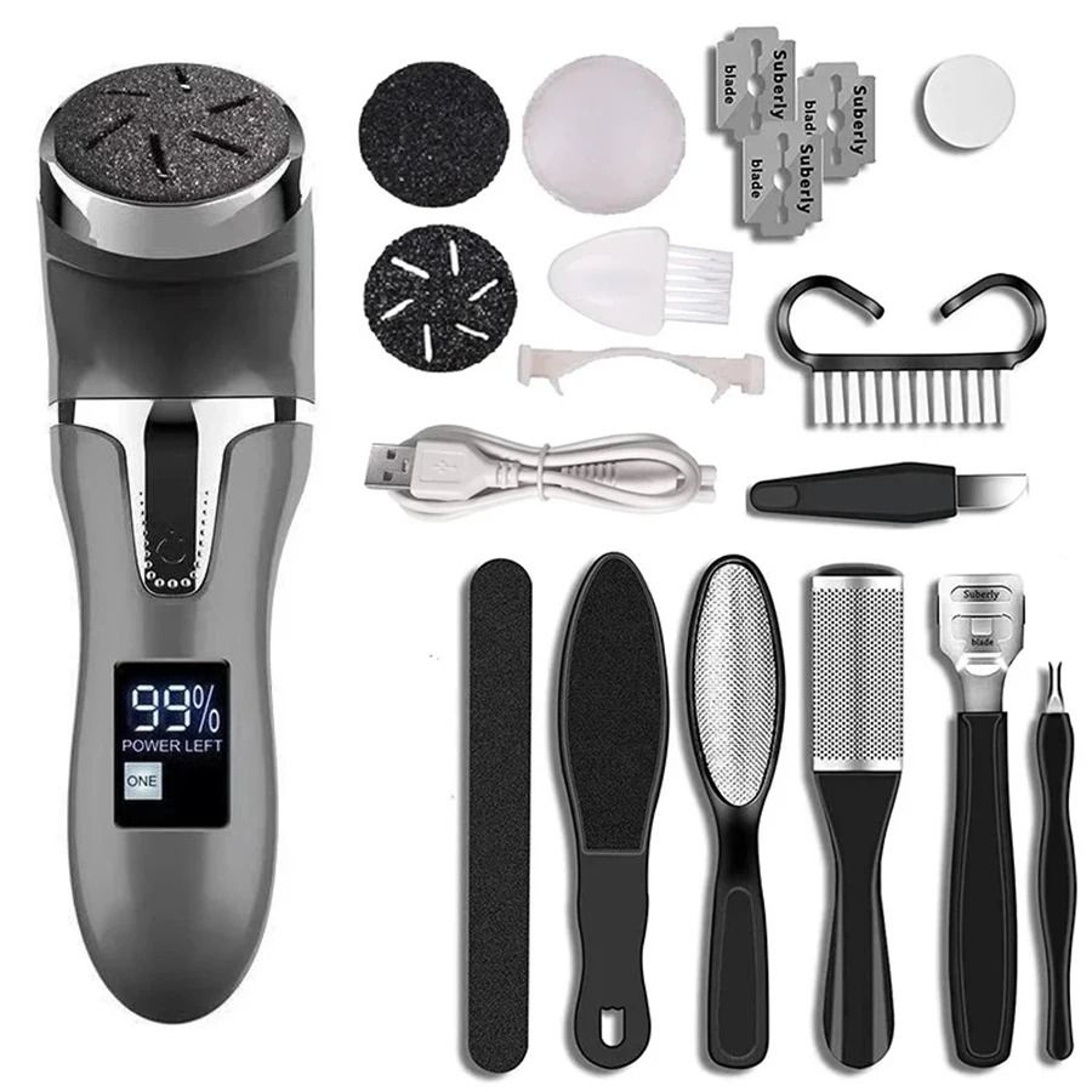 Rechargeable Electric Foot File Callus Remover 0