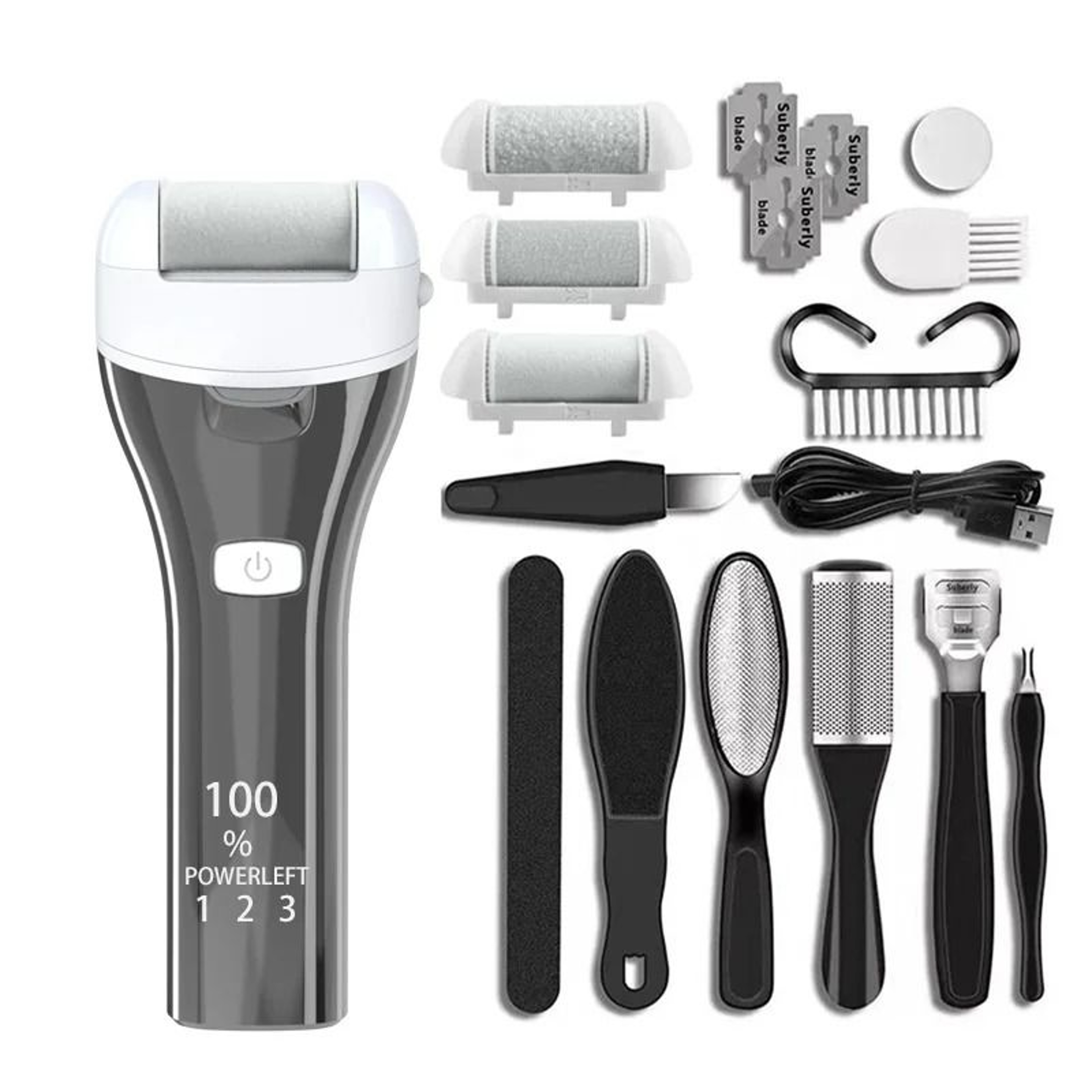 Electric Foot Sandpaper Callus Remover 8