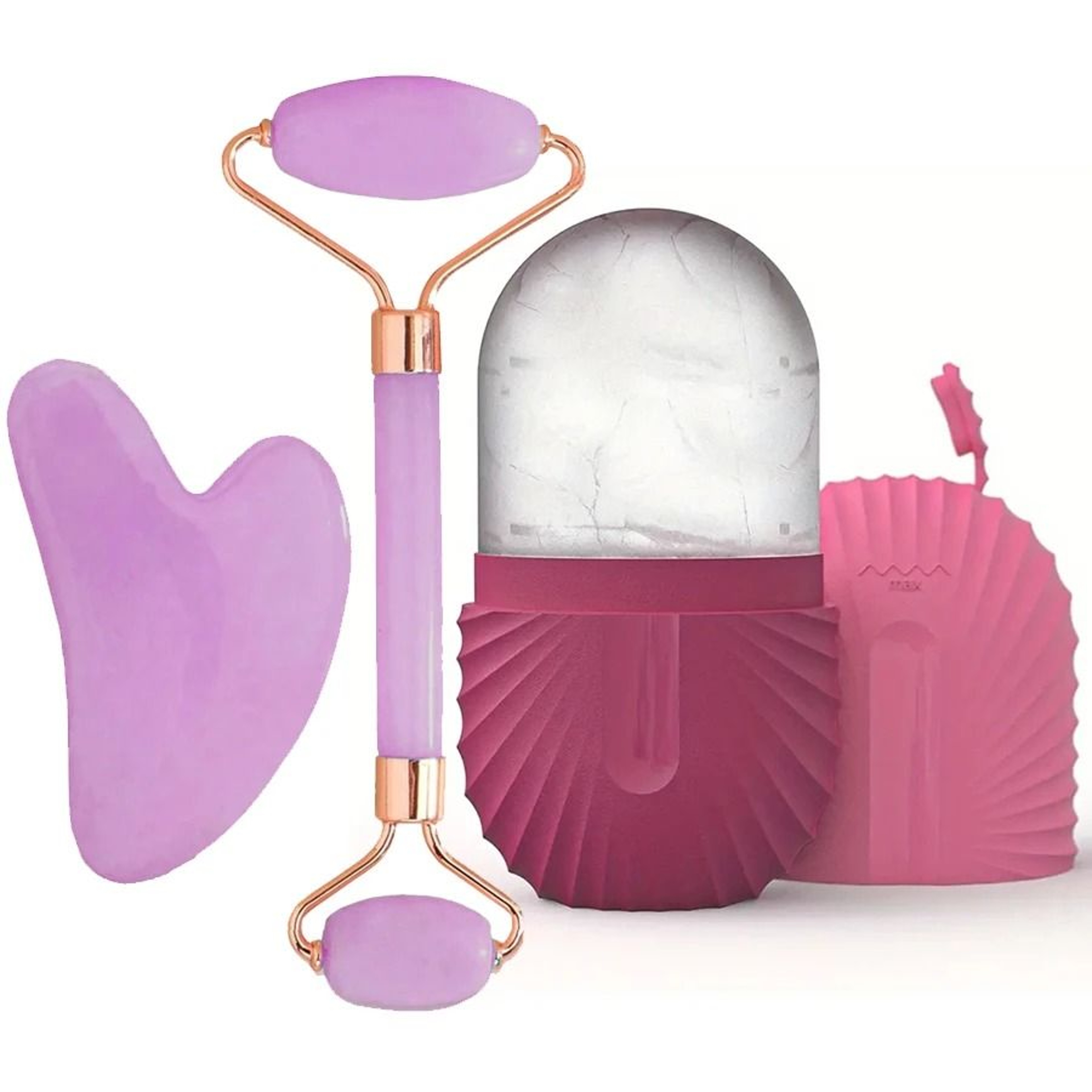 Ice Facial Massage Roller And Gua Sha Set 8