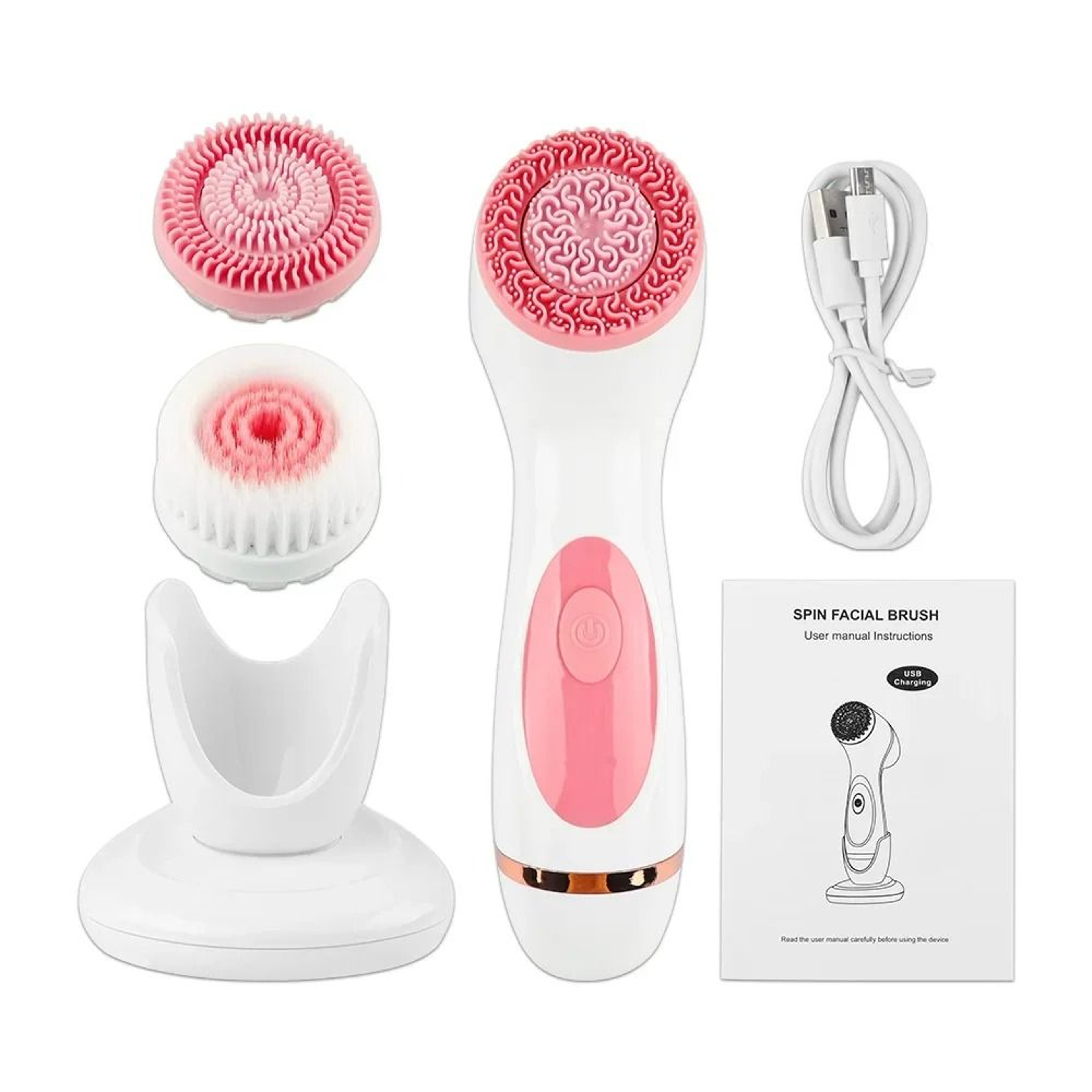 3in1 Electric Sonic Facial Cleansing Brush 6