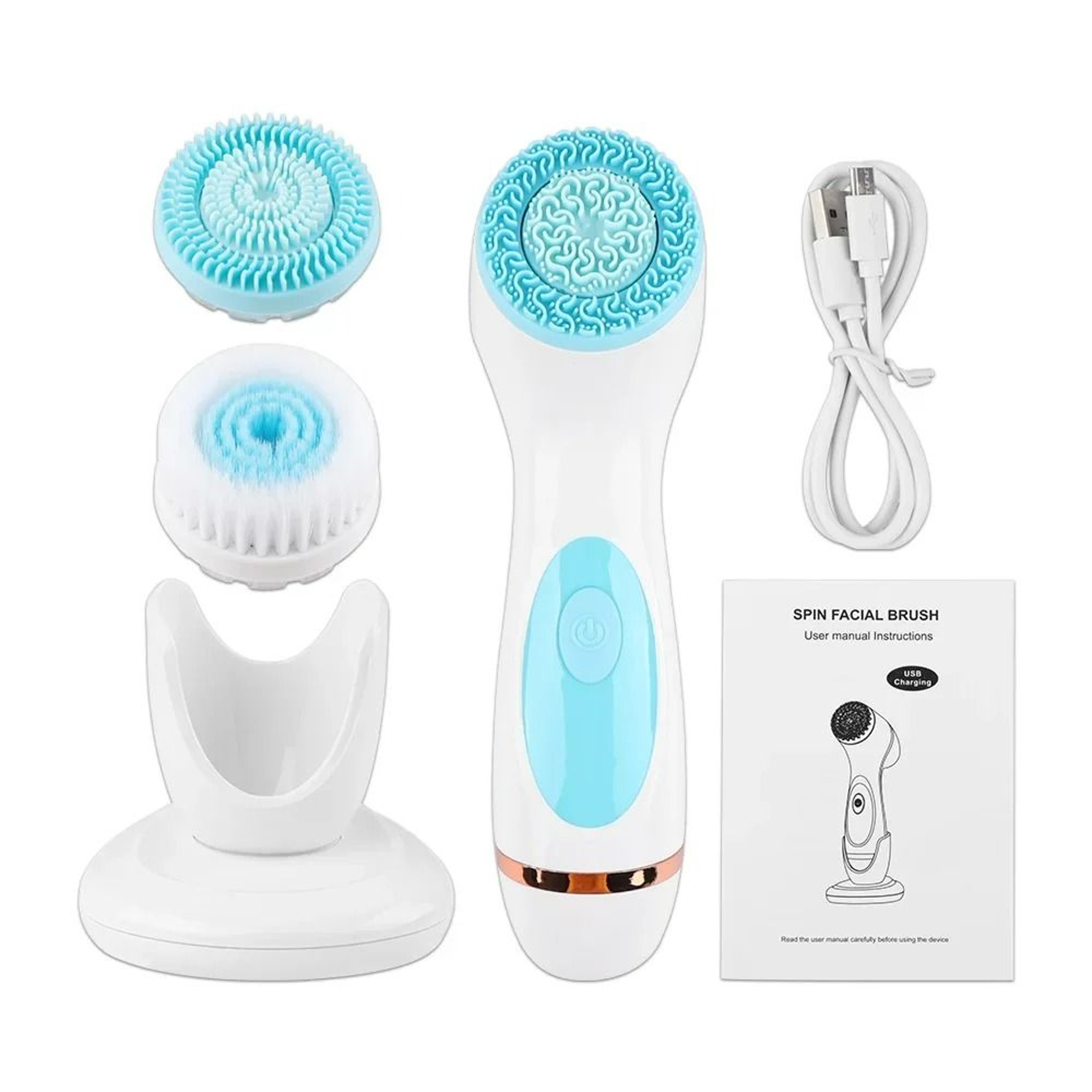 3in1 Electric Sonic Facial Cleansing Brush 7