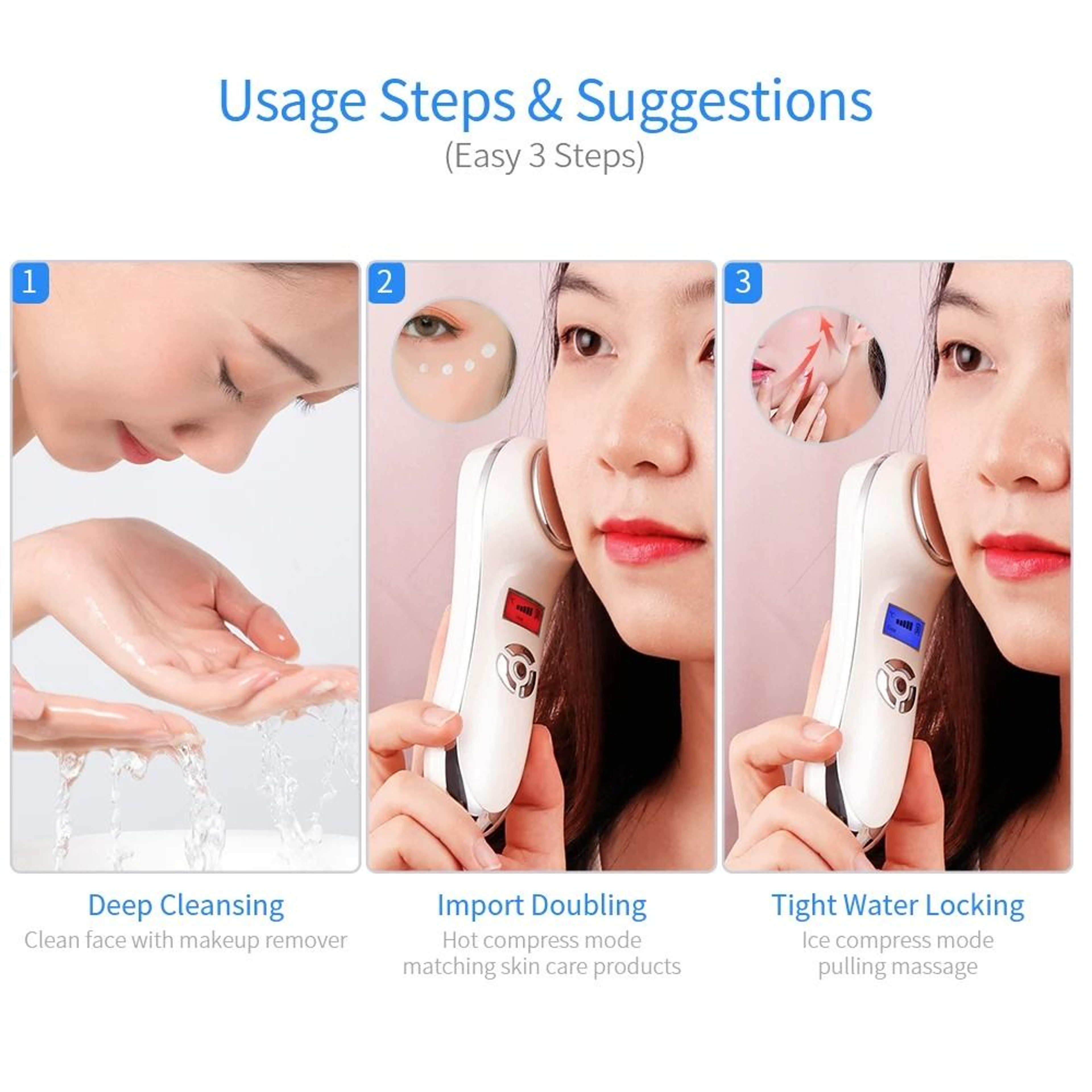 Hot  Cold Facial Vibration Massager 7