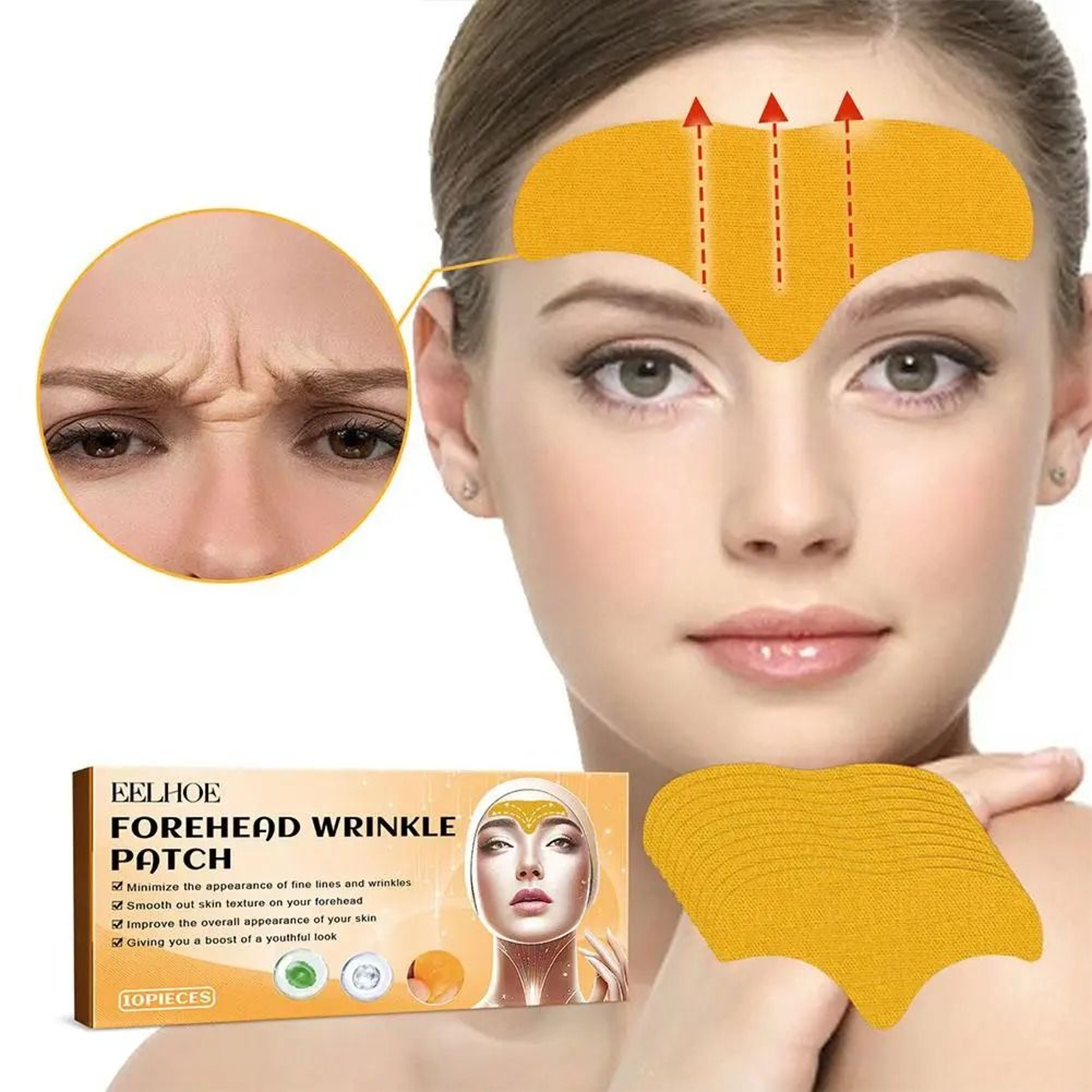Hydrolyzed Collagen Forehead Wrinkle Gel Patch 2