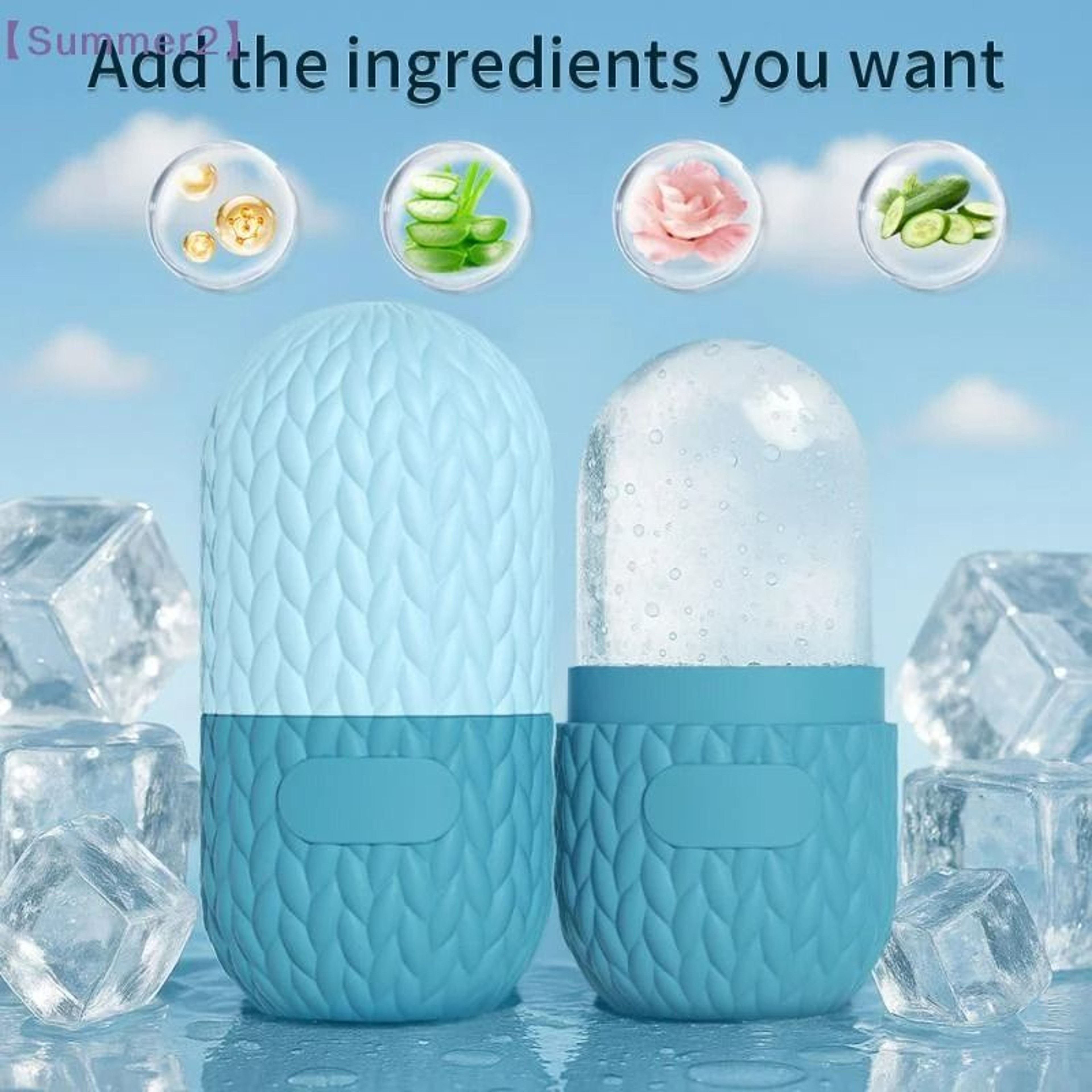 Silicone Facial Ice Roller Contour Mold 0