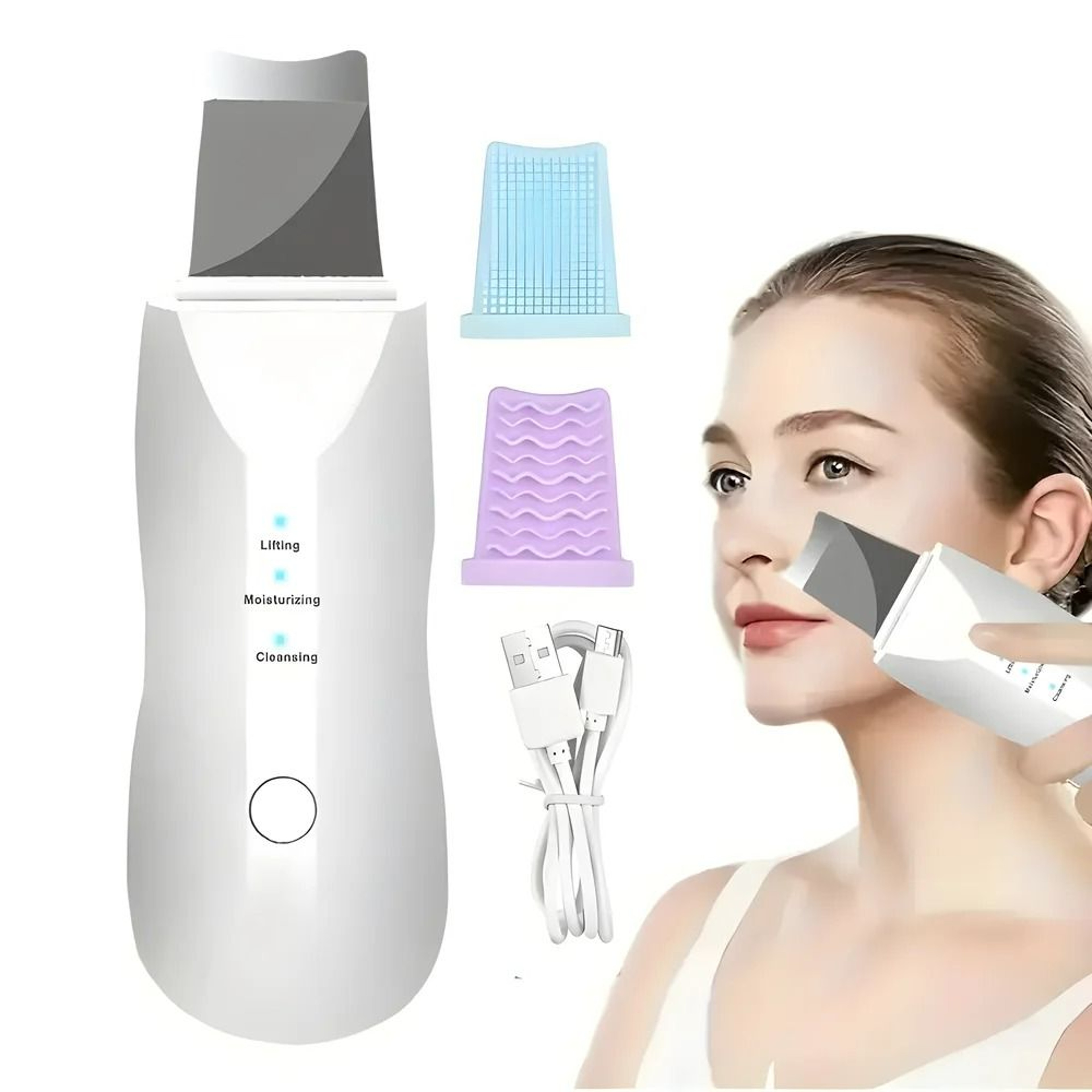 Deep Vibration Skin Scrubber  Facial Massage Spatula 0
