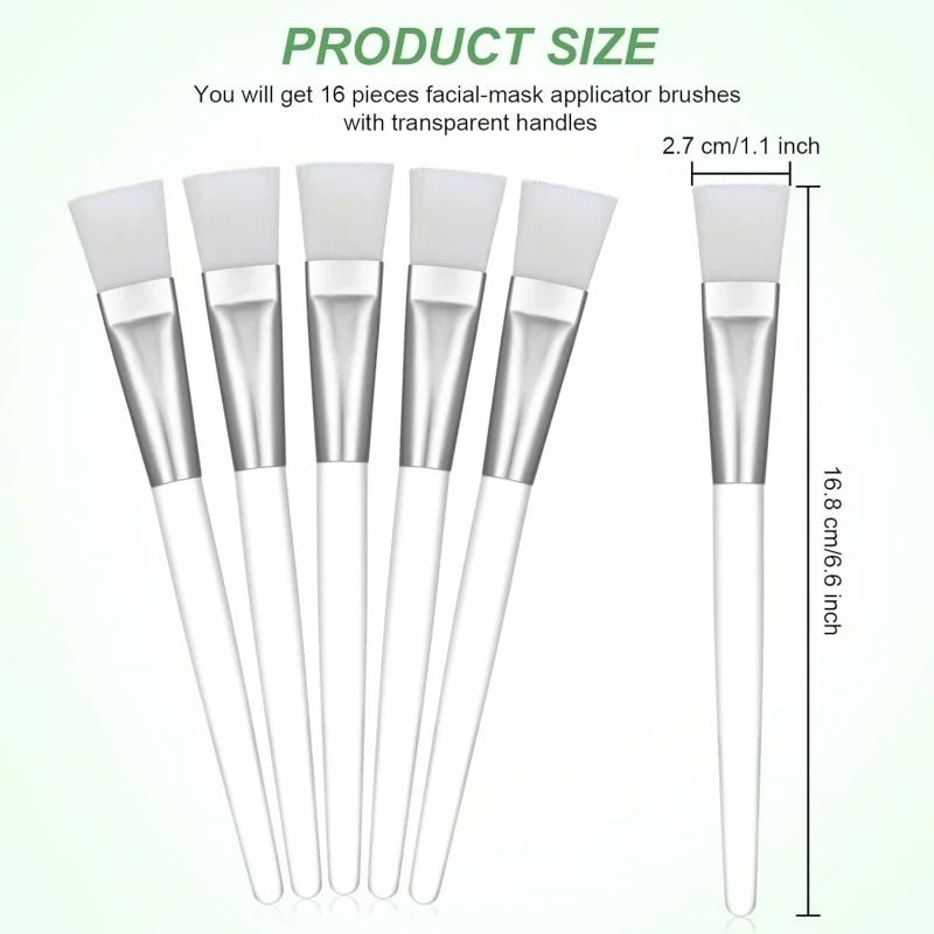 12Piece Professional Crystal Rod Facial Mask Brush Set 5