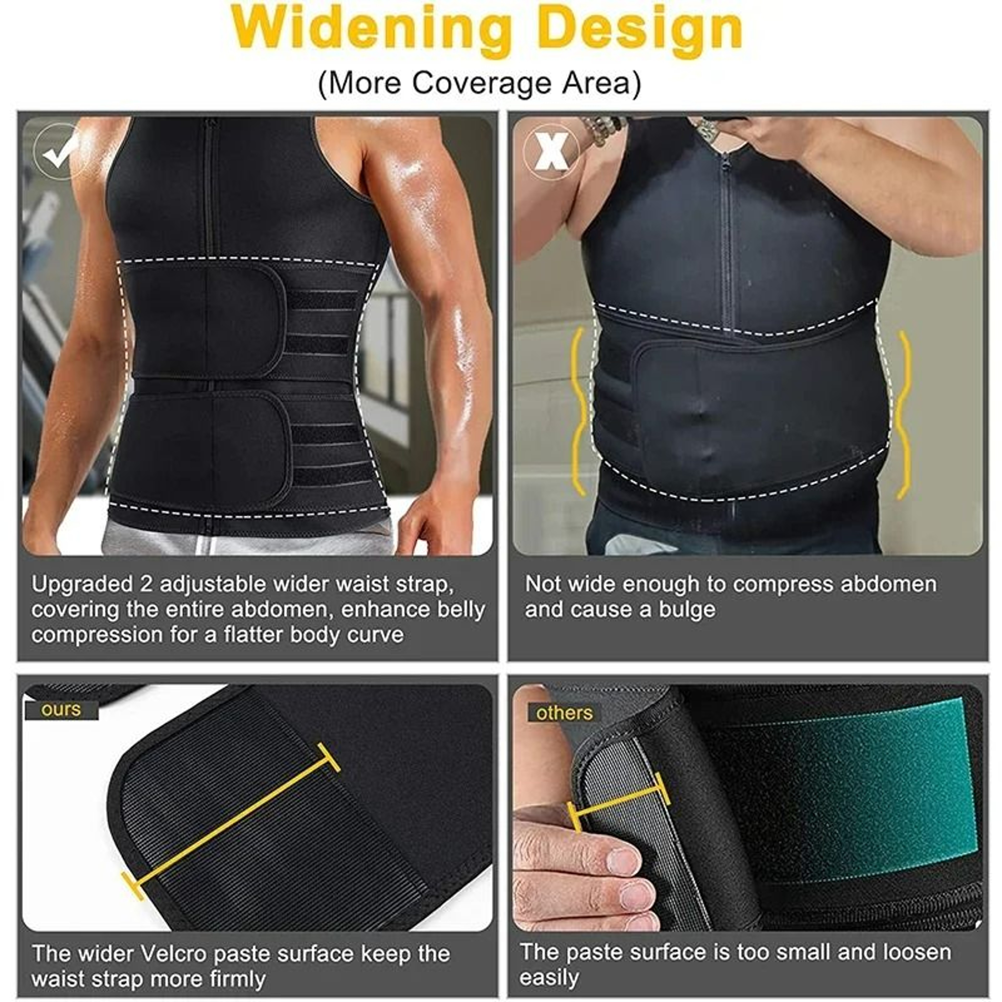Mens Full Back Posture Corrector  Adjustable Lumbar Support Vest 4