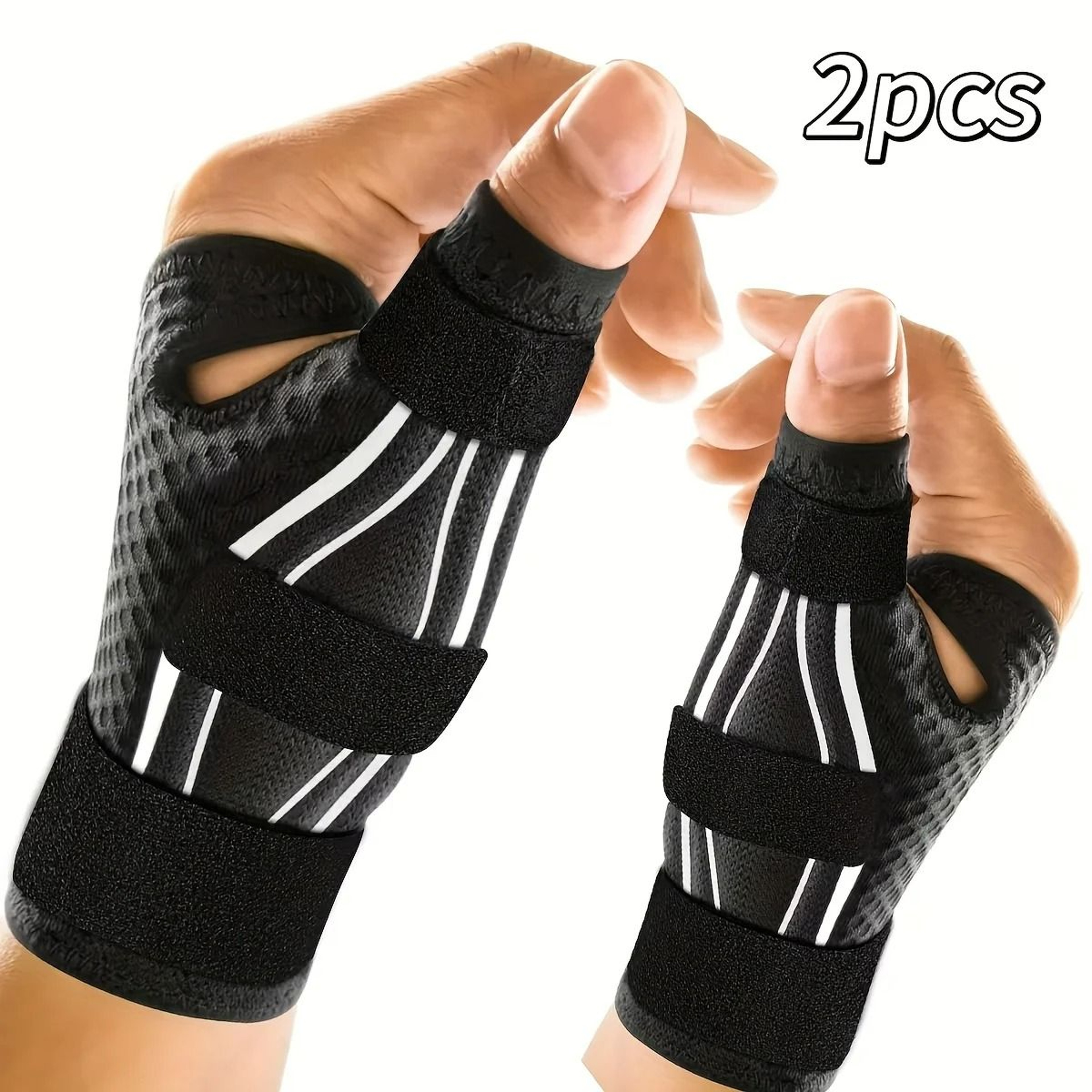 2Pack Ergonomic Thumb Brace  Stabilization Splint Left  Right Hand 7