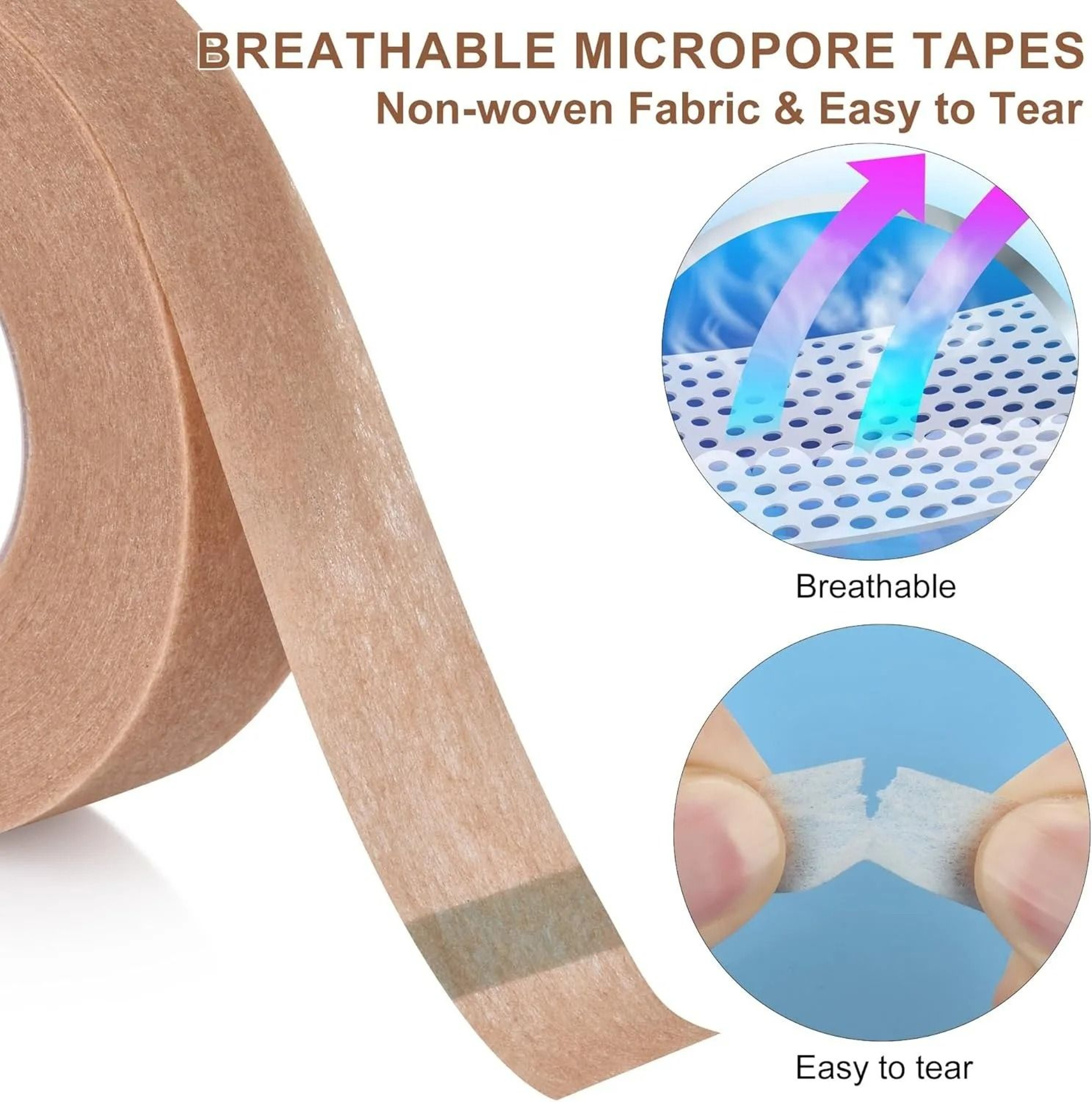 2Pack Hypoallergenic Rhinoplasty Nose Tape  Microporous Medical Paper Tape 2