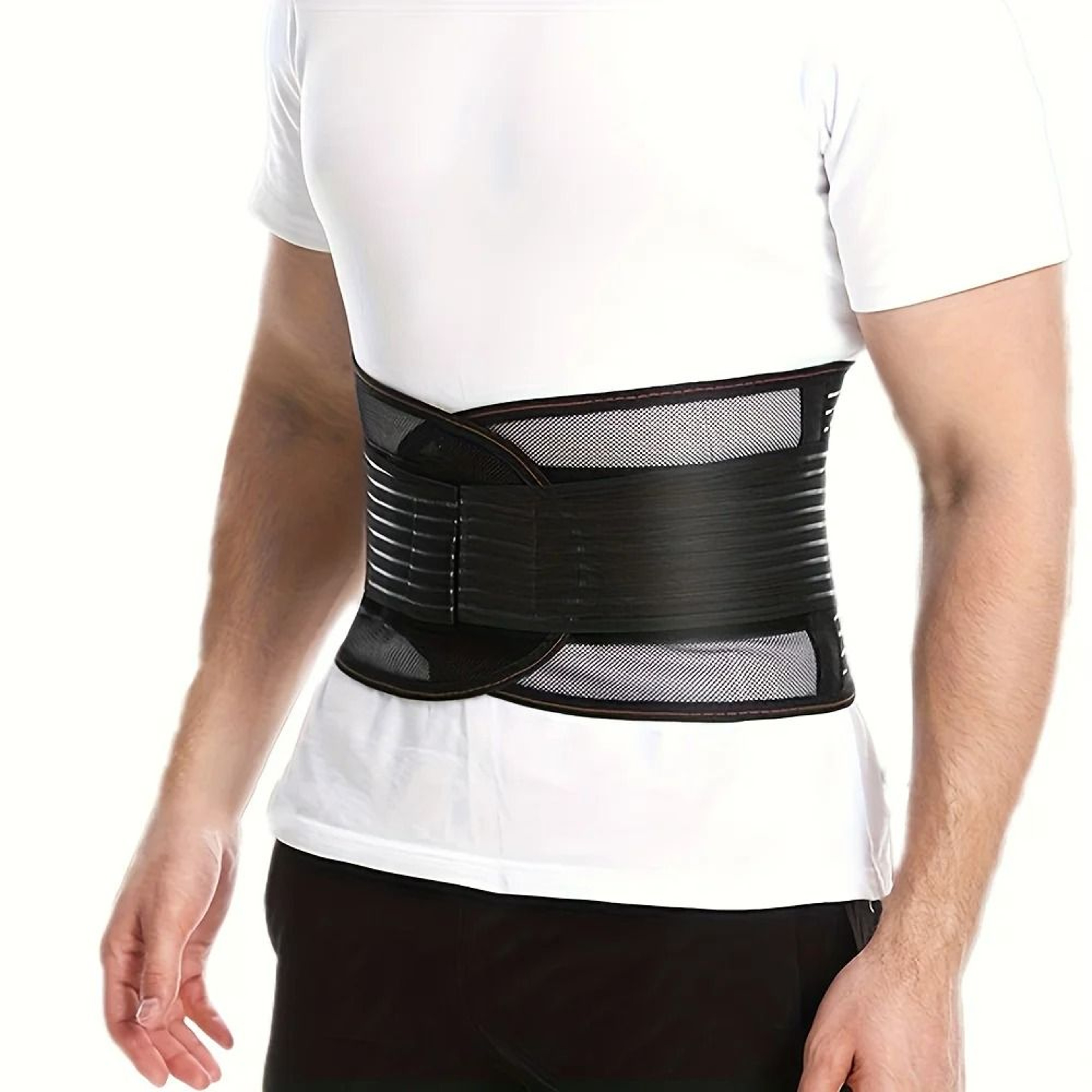 Lower Back Brace  Flexible Lumbar Support Waist Belt 6
