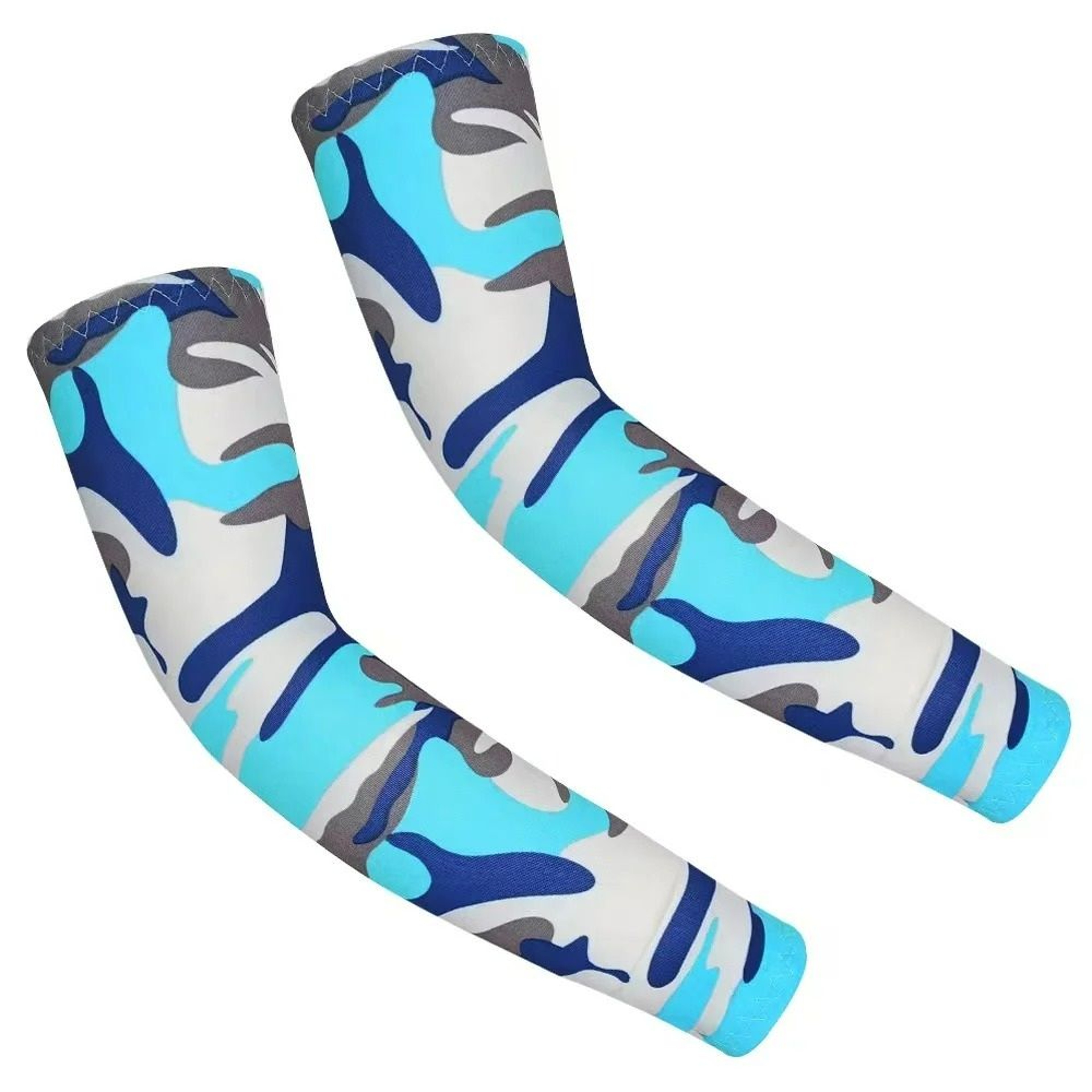 1 Pair Kids Cooling Ice Silk UV Protection Arm Sleeves Boys  Girls 22