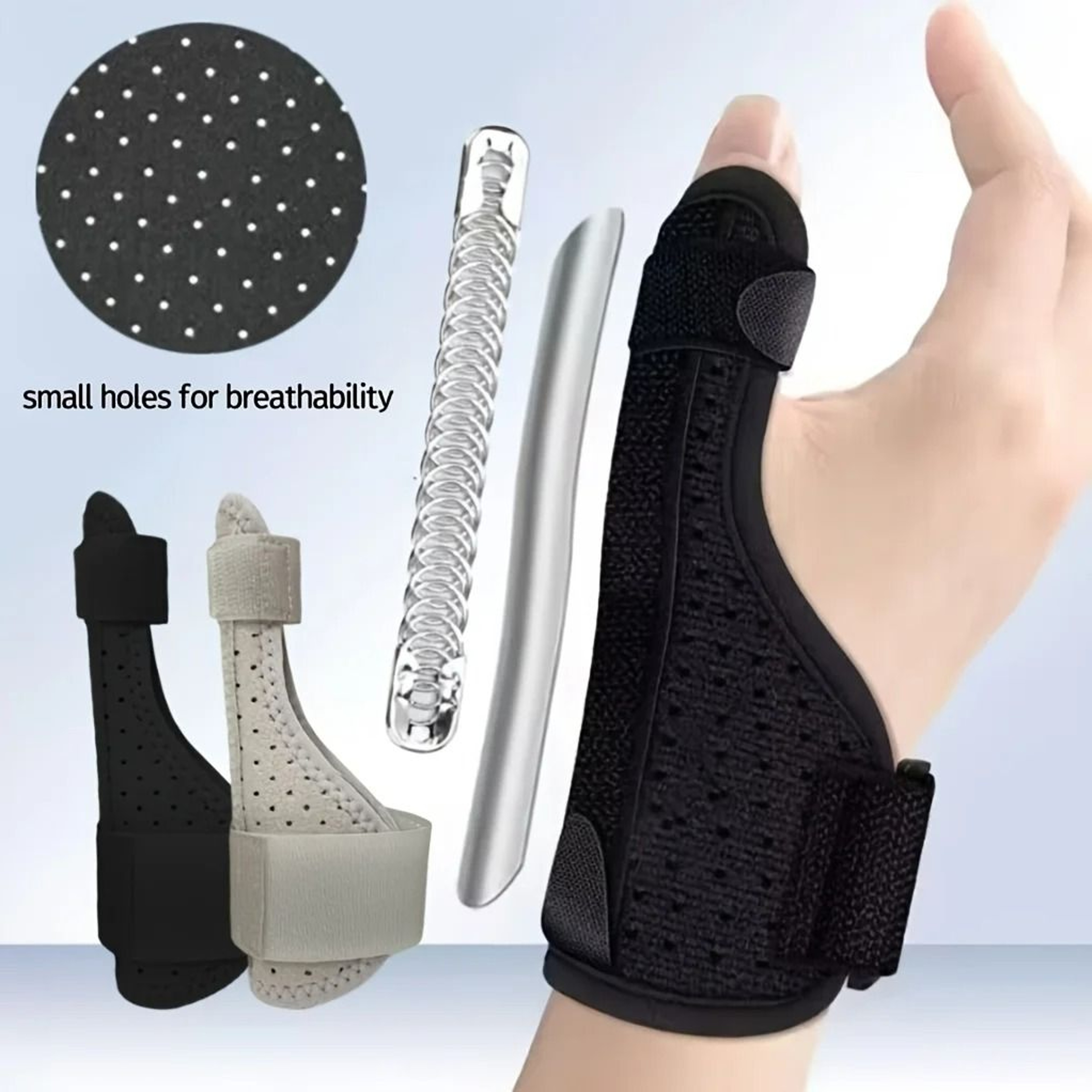 1Piece Universal Adjustable Wrist  Thumb Support Brace With Aluminum Stay 0