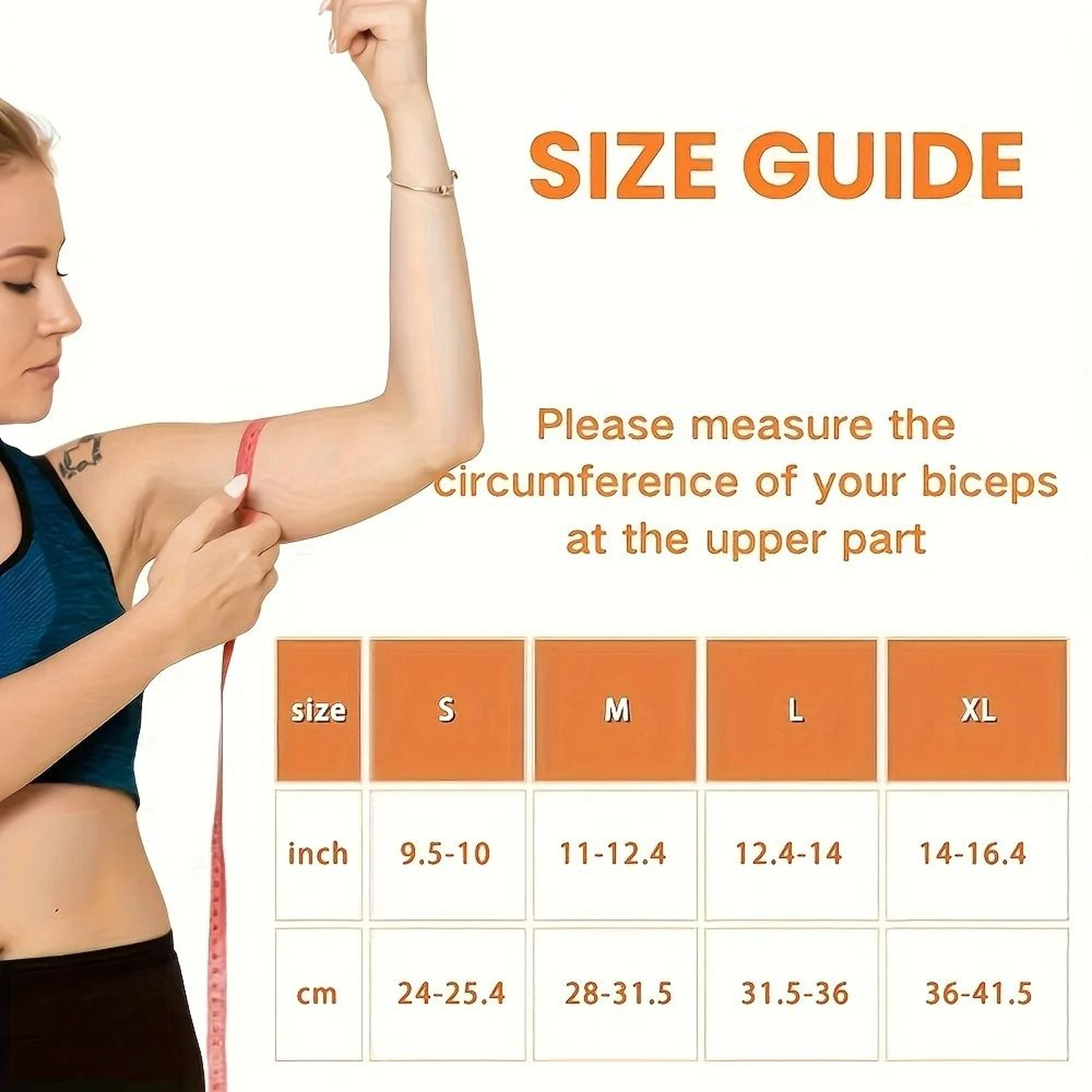 CopperInfused Bicep Compression Sleeve And Upper Arm Support 1