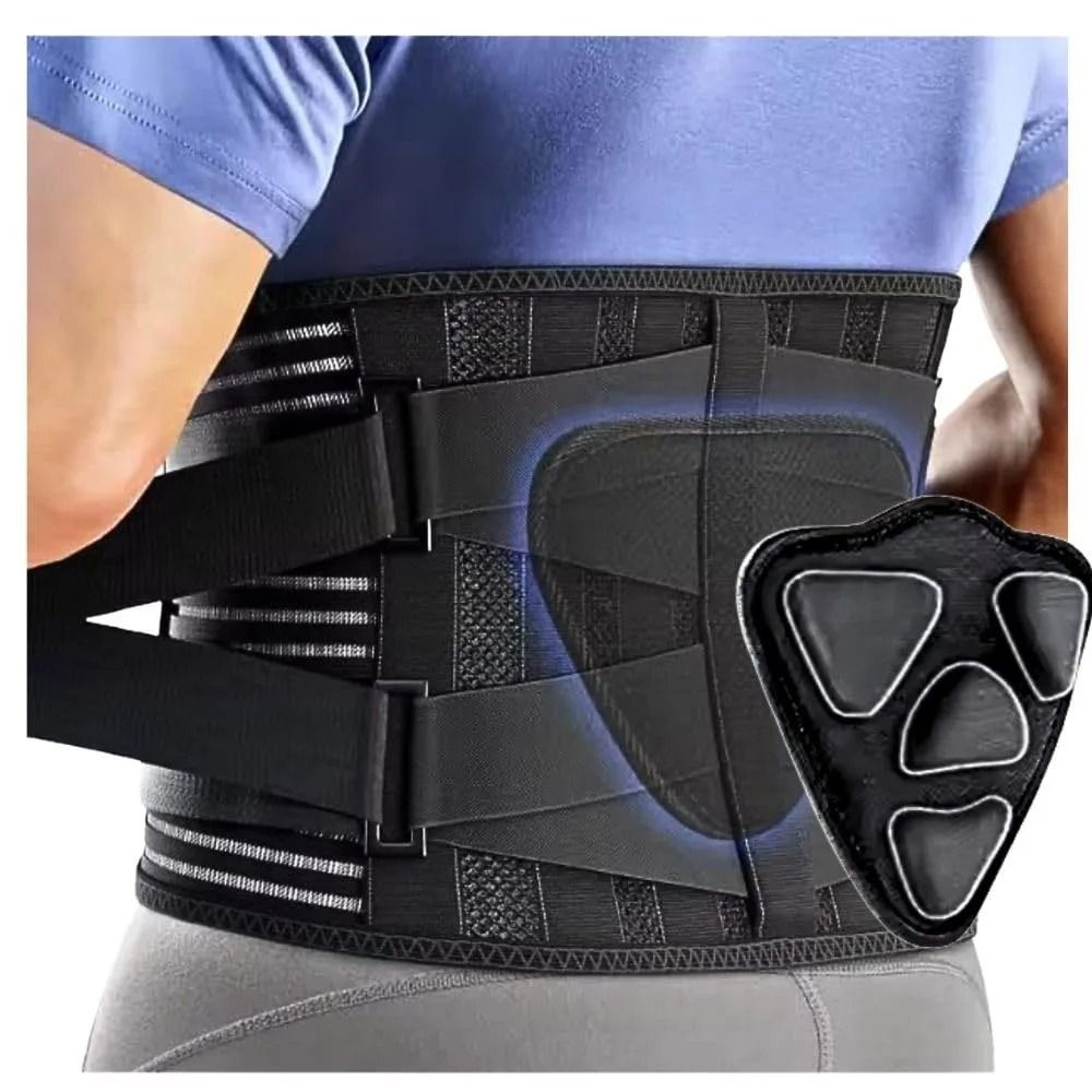 Lower Back Support Belt And Adjustable Lumbar Brace 0