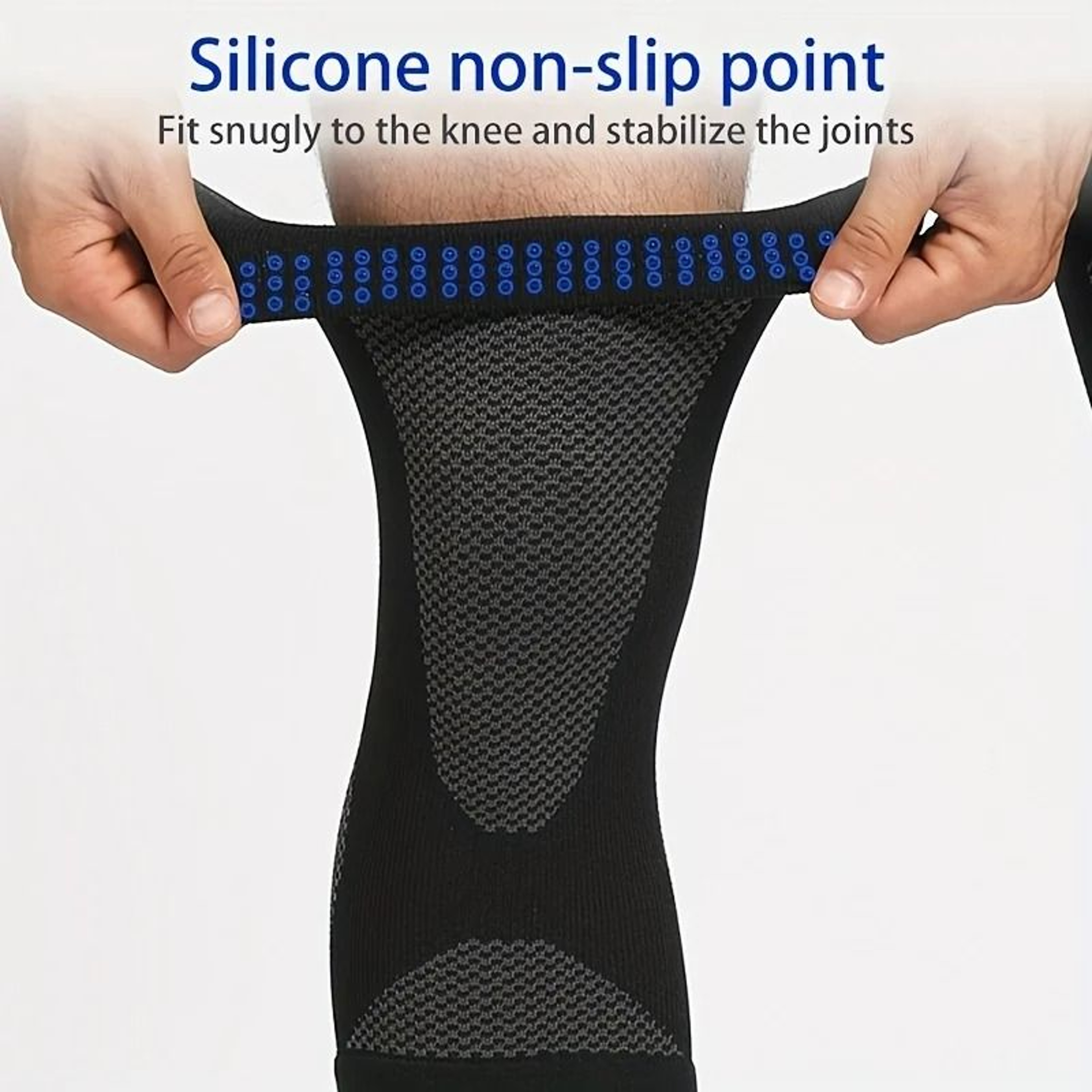 UltraThin NonSlip Knee Compression Sleeves And Breathable Elastic Support 5