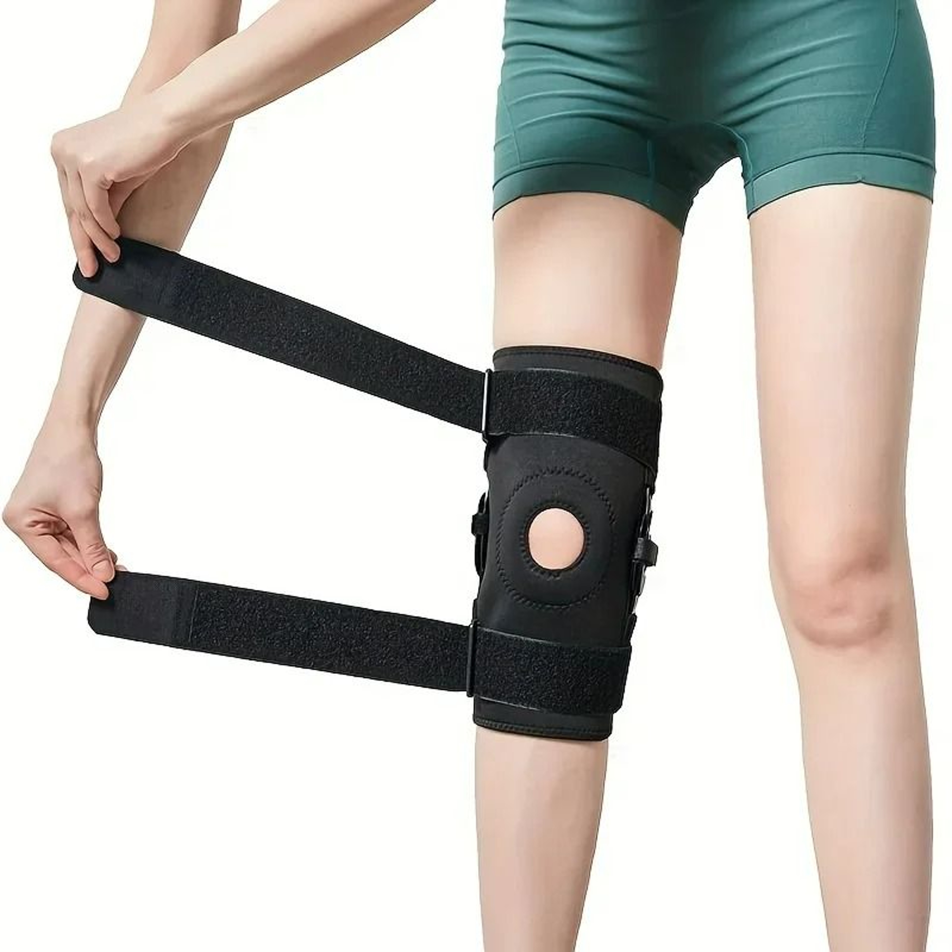 Adjustable Knee Brace With Side Stabilizers And Patella Gel Pads 6