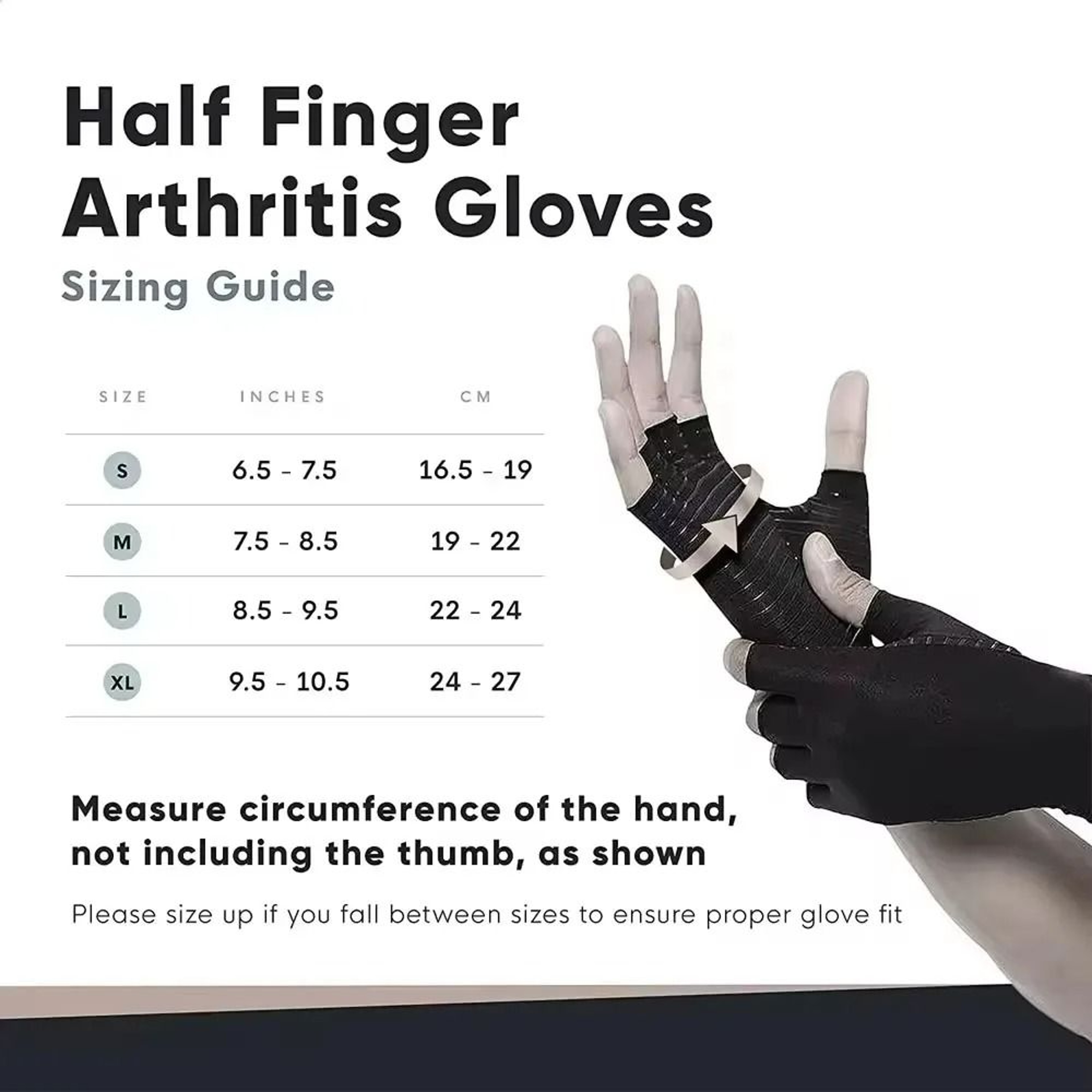 Compression Arthritis Gloves With Wrist Support Strap 1