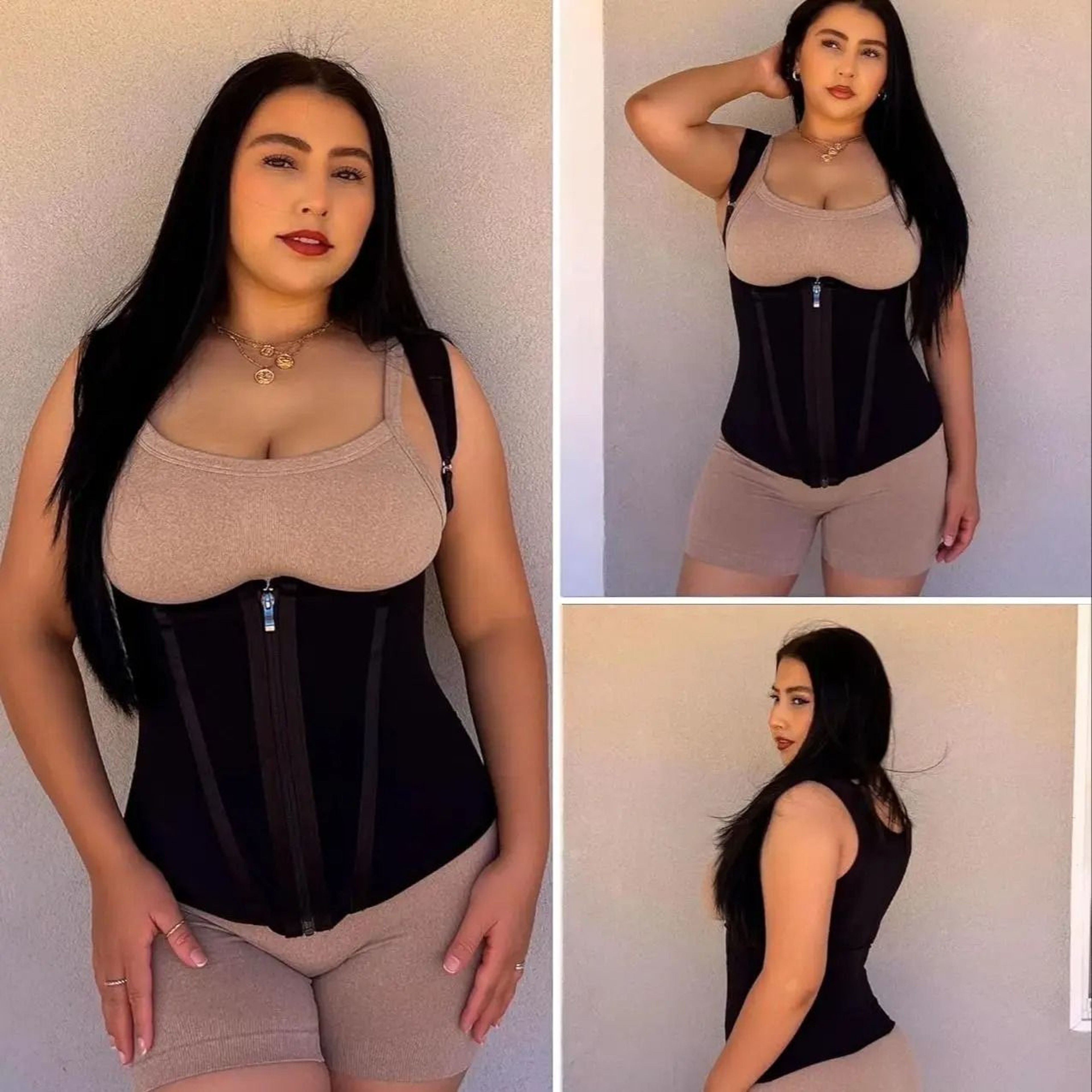 Womens SteelBoned Waist Trainer Corset And Sport Girdle 4