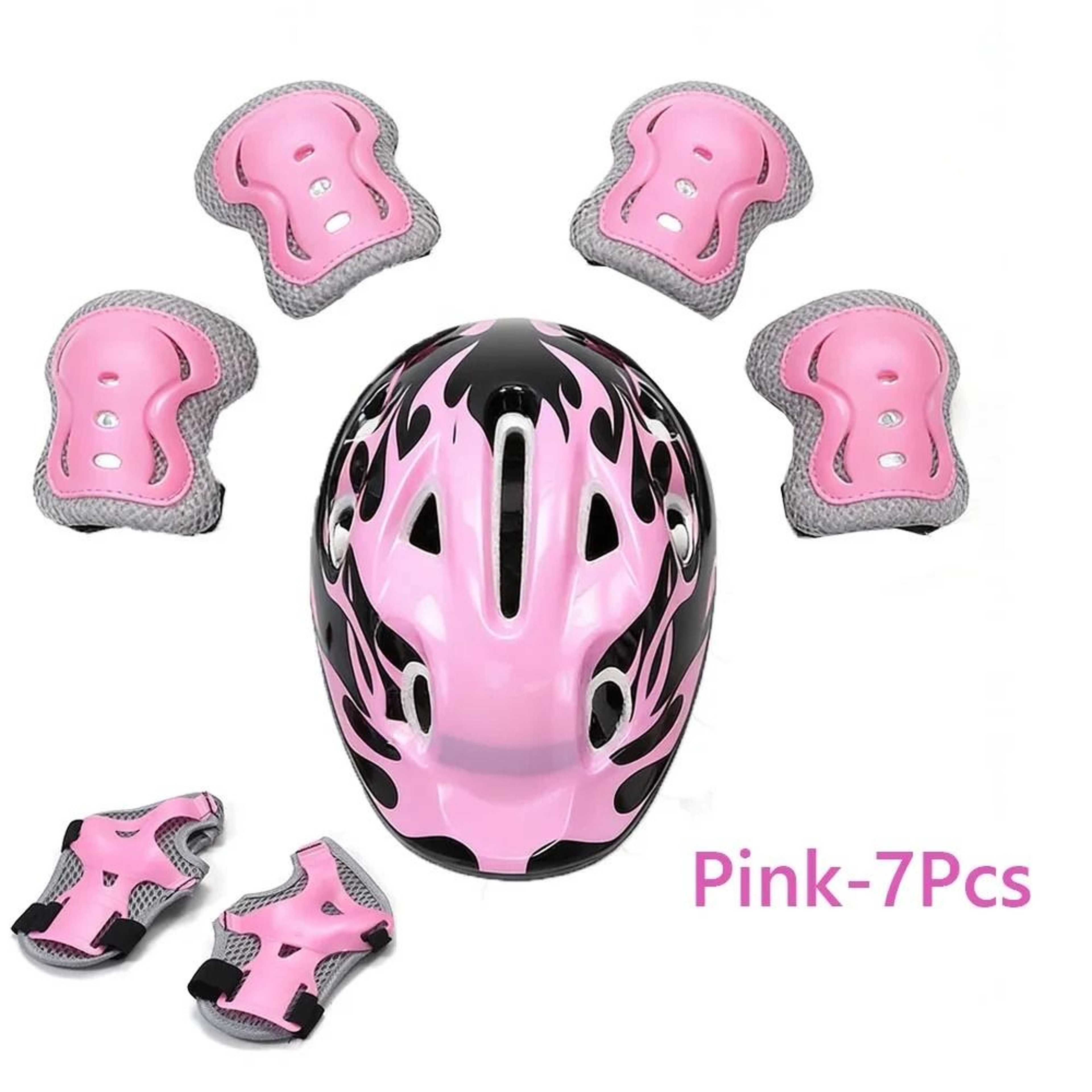 Kids 7in1 Bicycle  Skating Protective Gear Set 6