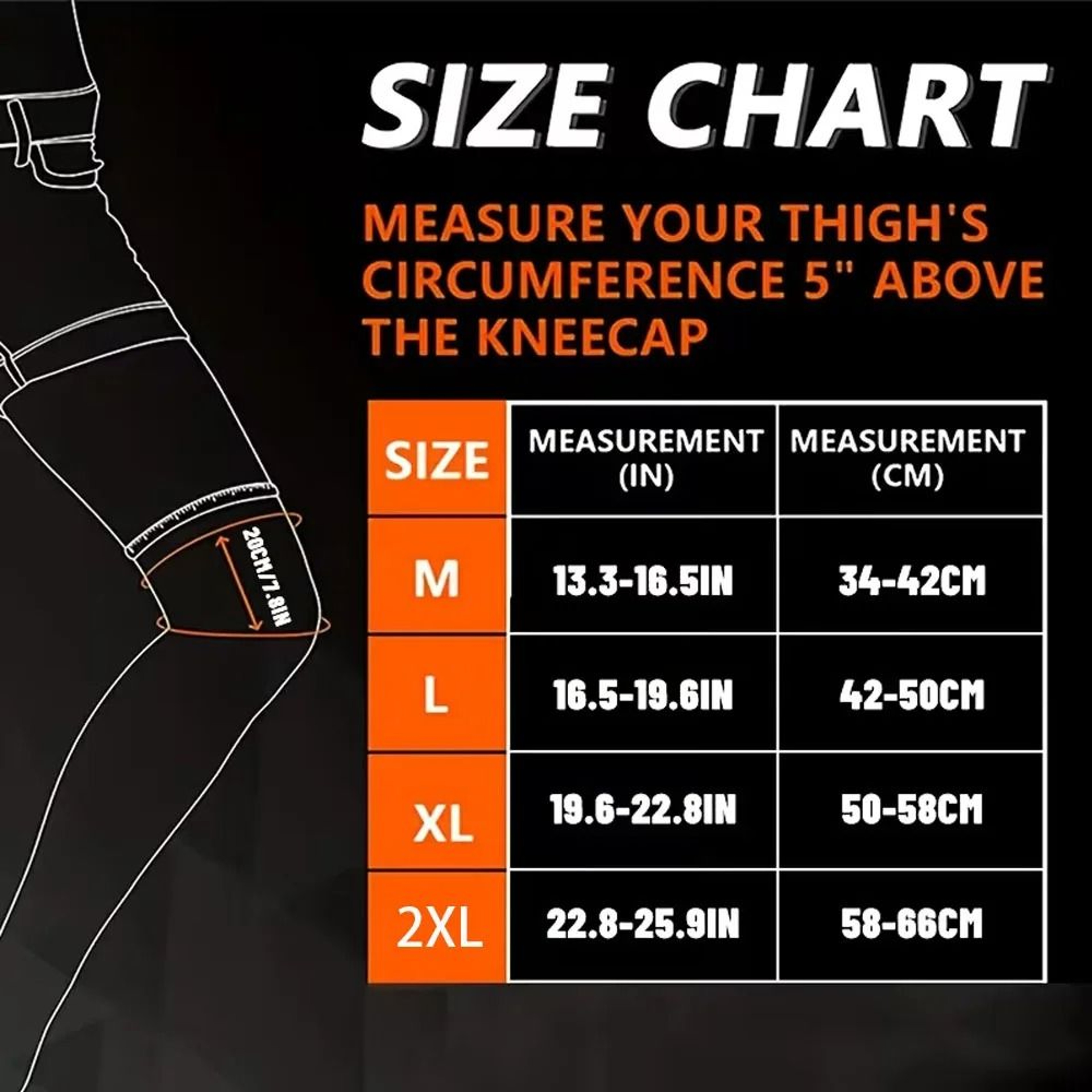 Sports Full-Length Leg Compression Sleeve – view 1