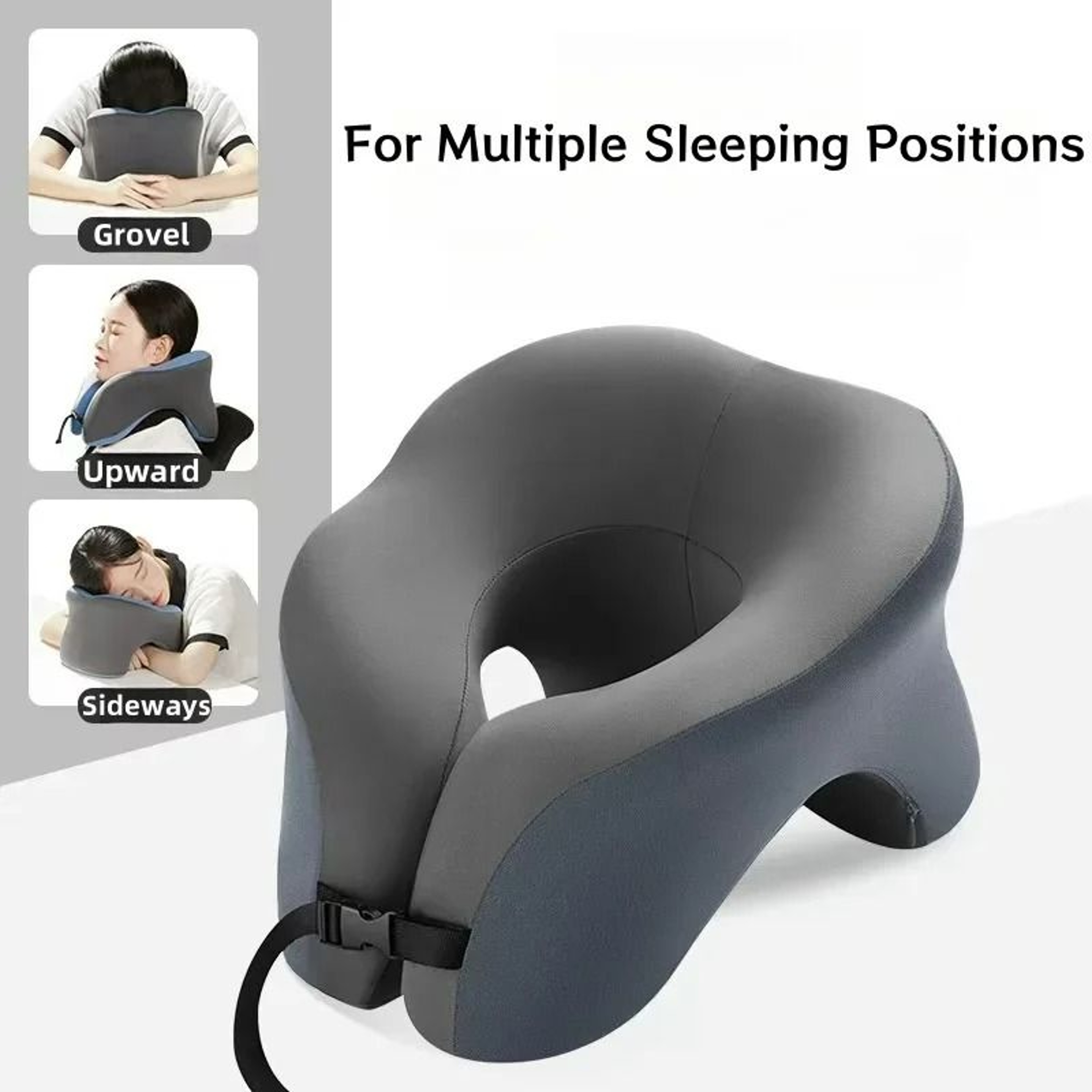 Portable Ergonomic UShaped Memory Foam Travel Pillow 5