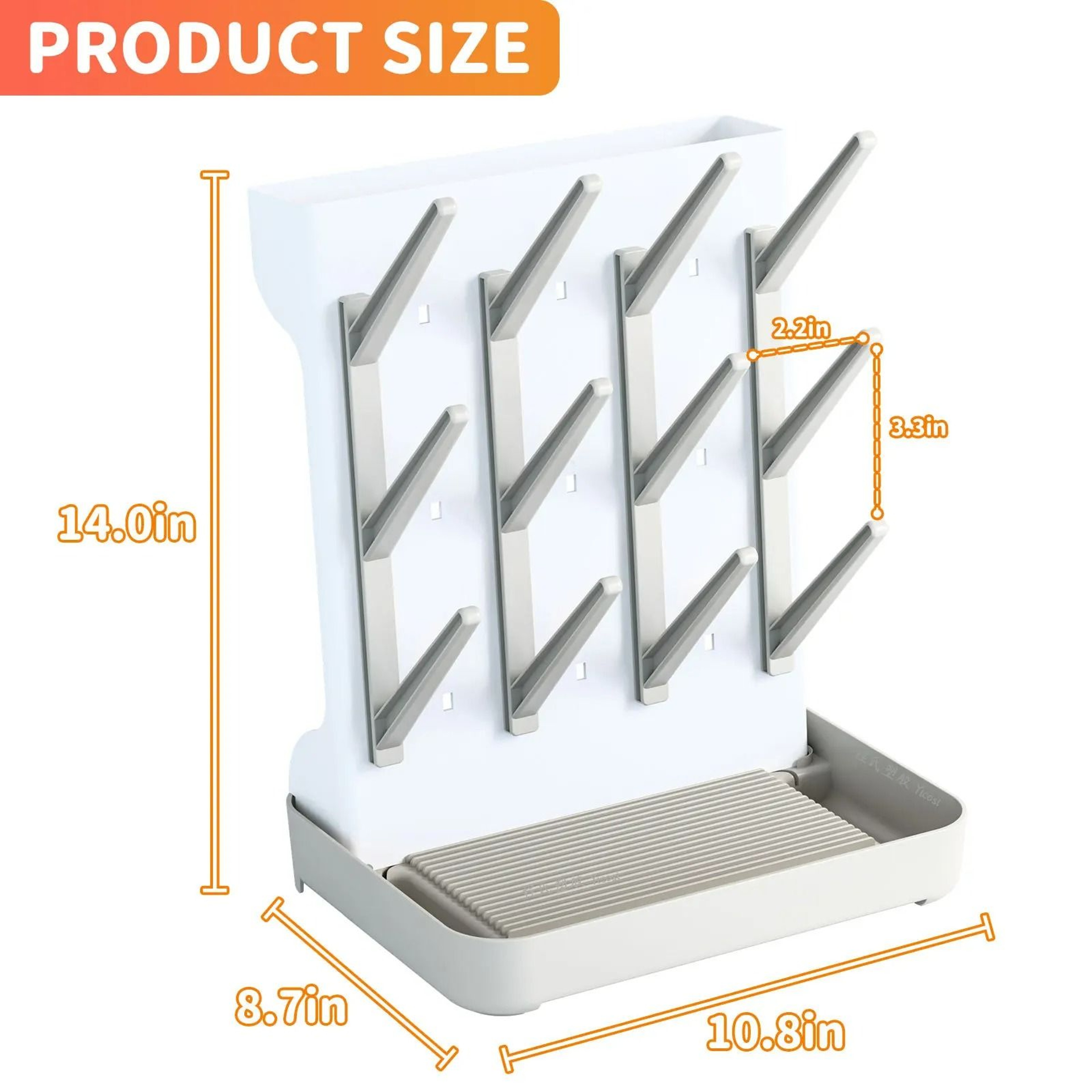 SpaceSaving Vertical Baby Bottle Drying Rack 7